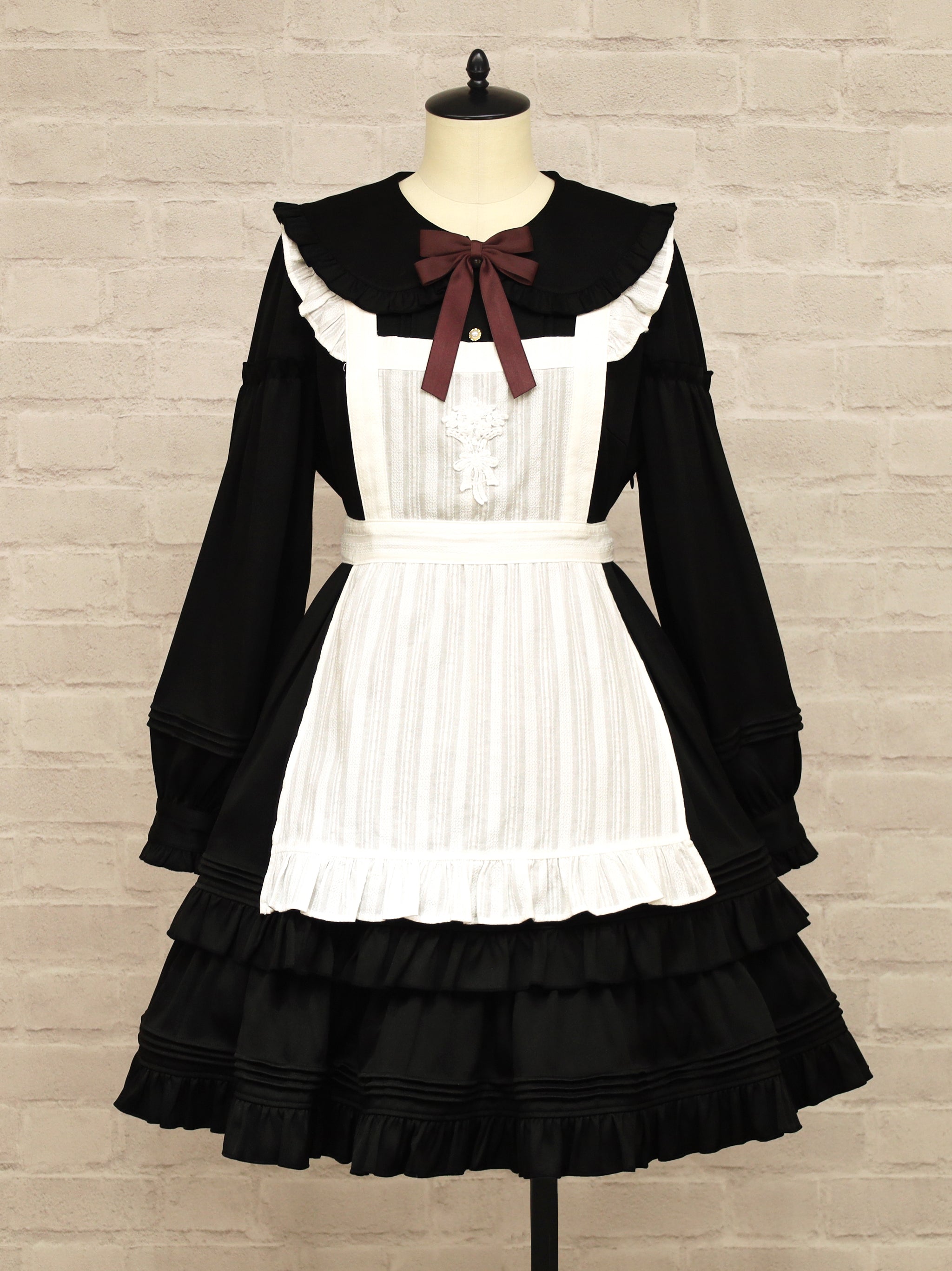 Romantic Heroine ミドル丈ワンピース ブラック(Black) FREE |Amavel(アマベル)公式サイト