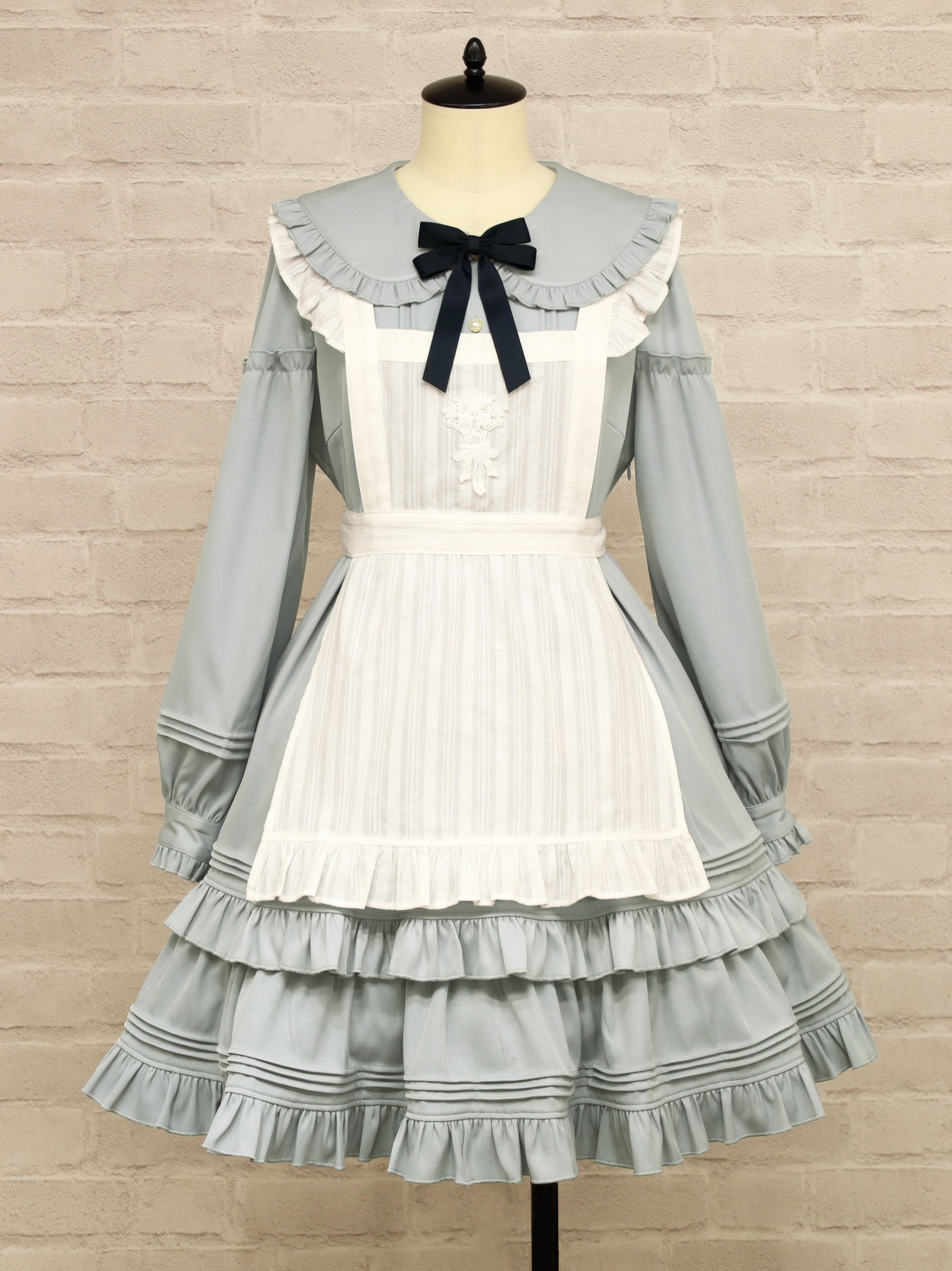 Romantic Heroine ミドル丈ワンピース サックス(SaxeBlue) FREE |Amavel(アマベル)公式サイト