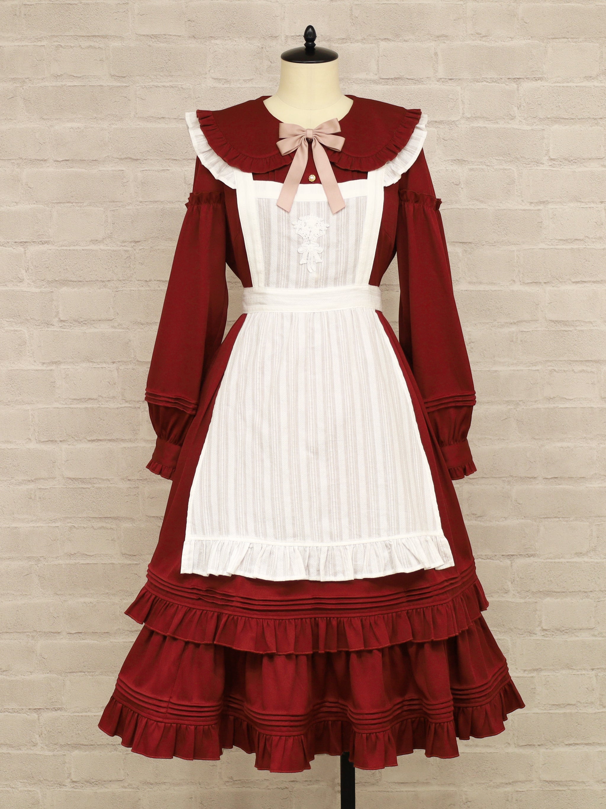 Romantic Heroine ロング丈ワンピース ボルドー(Bordeaux) FREE |Amavel(アマベル)公式サイト