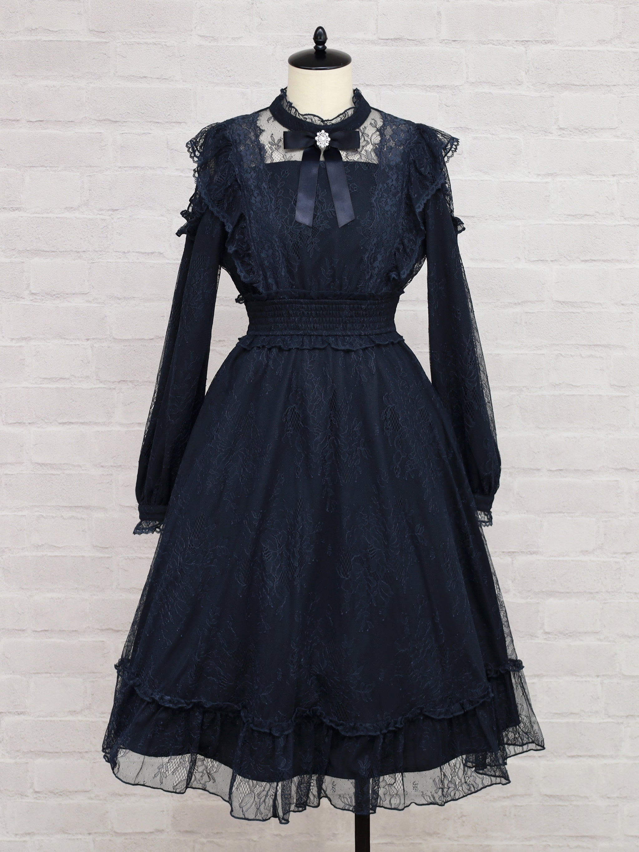 Twinkle Feminine レースワンピース ネイビー(Navy) FREE |Amavel(アマベル)公式サイト