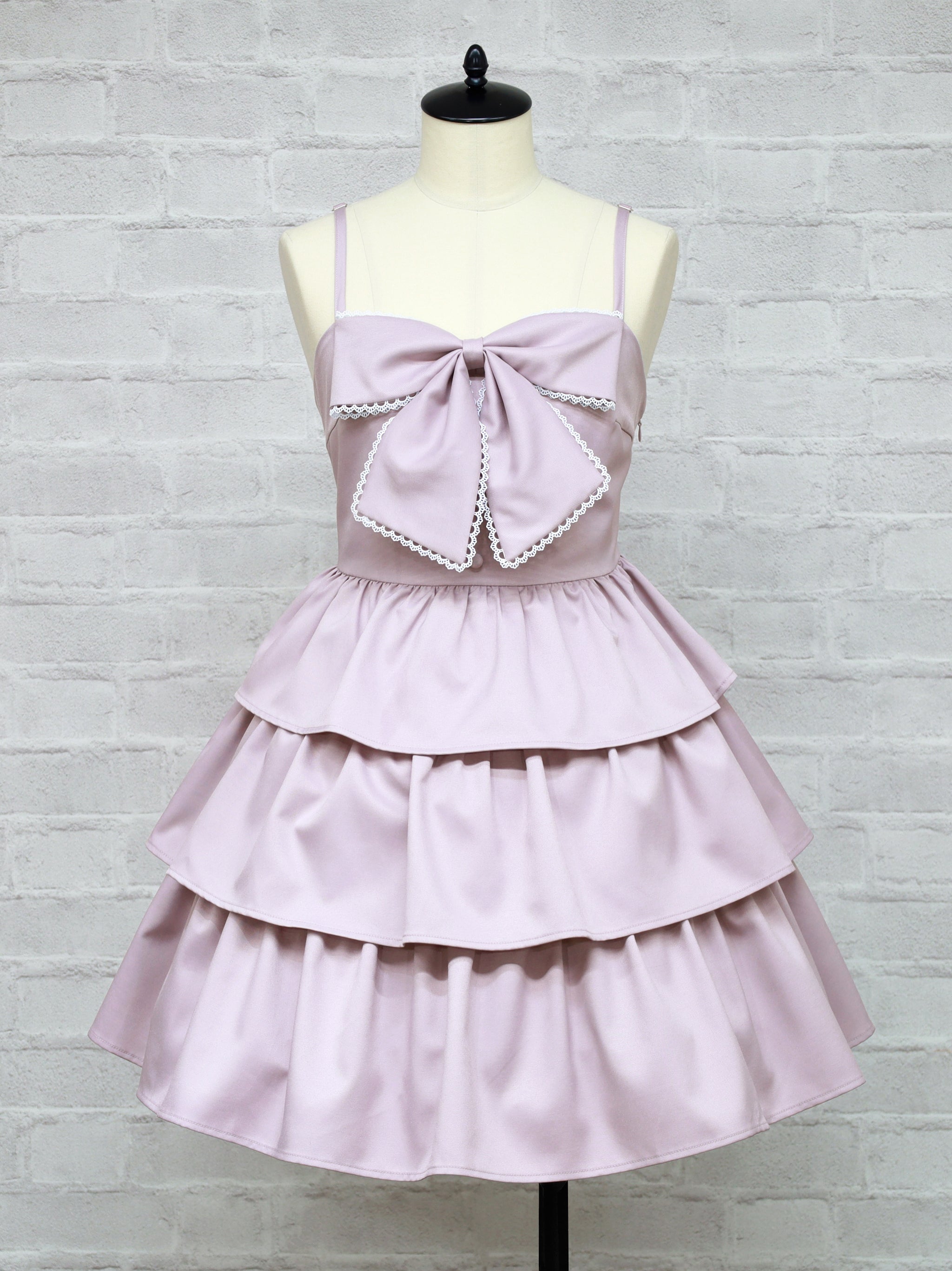 ティアードフリルキャミワンピース ピンク(Pink) FREE |Amavel(アマベル)公式サイト