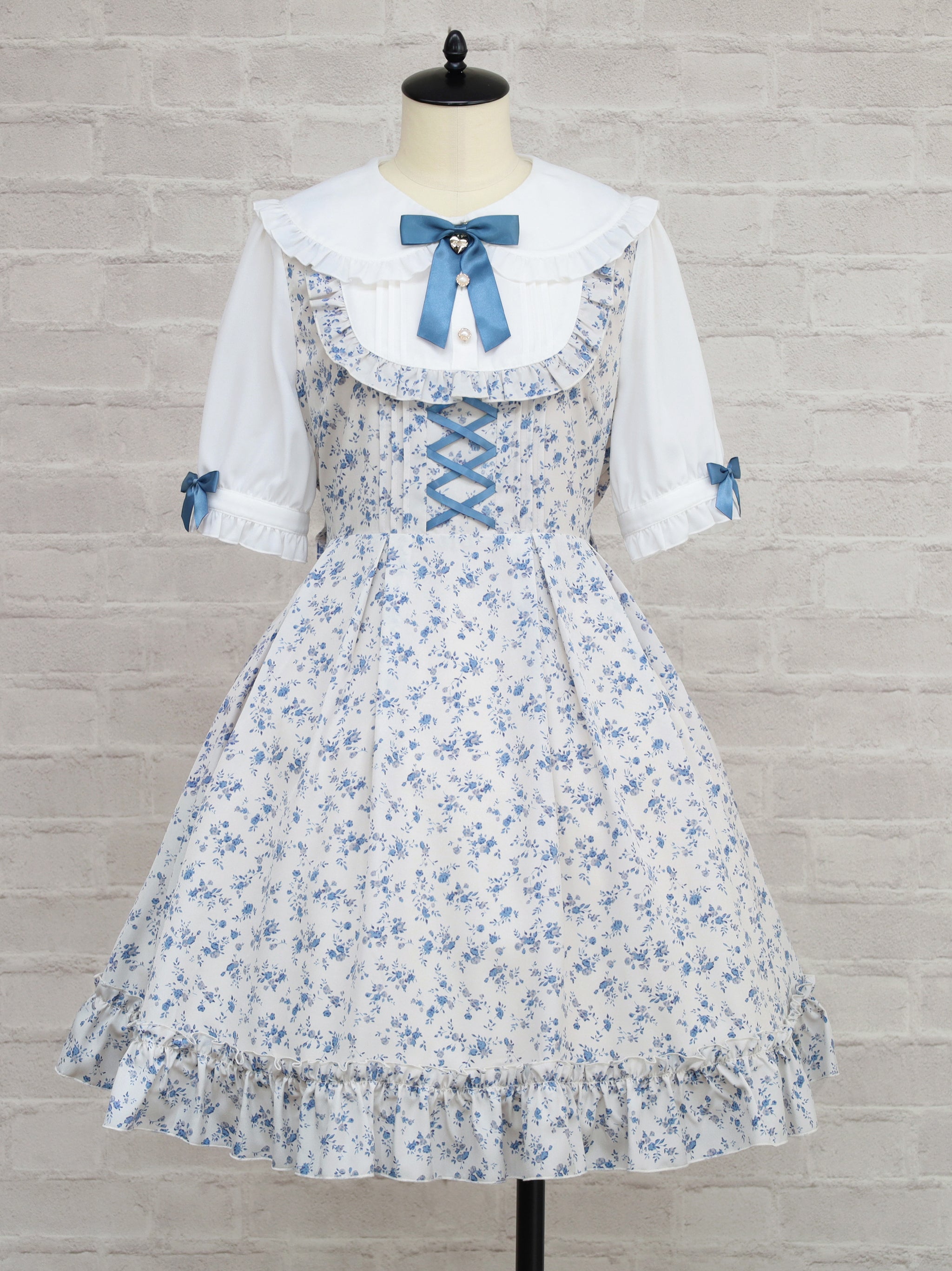 Petite Fleurレイヤードワンピース ブルー(Blue) FREE |Amavel(アマベル)公式サイト