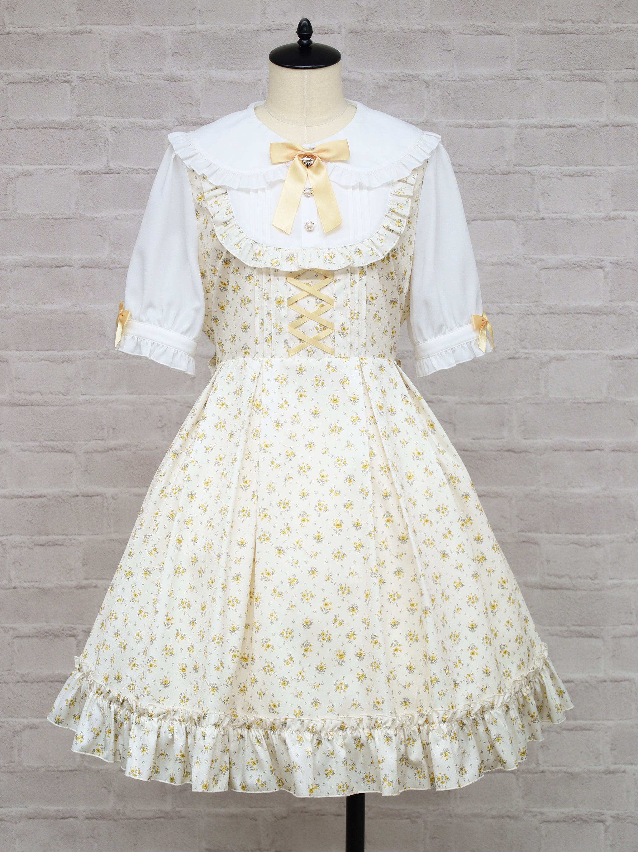 Petite Fleurレイヤードワンピース イエロー(Yellow) FREE |Amavel(アマベル)公式サイト