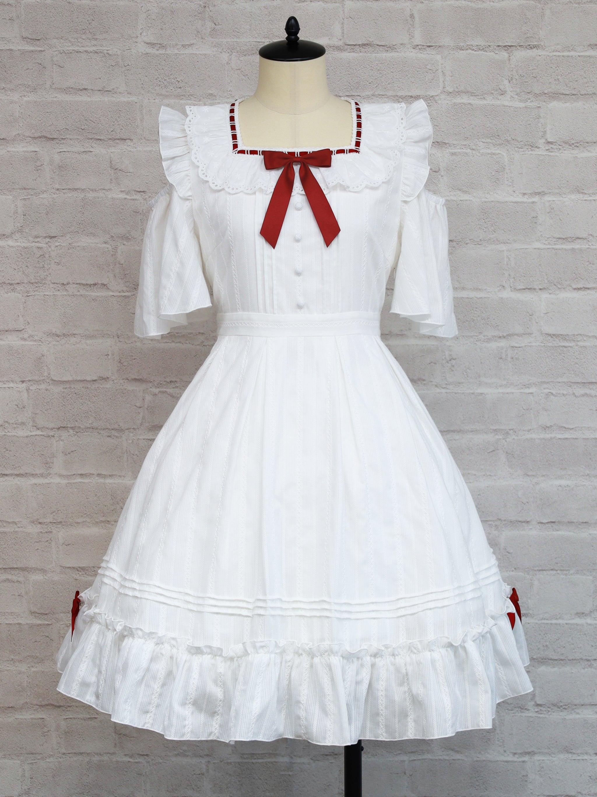 Marchen Cotton フリルワンピース アイボリー(Ivory) FREE |Amavel(アマベル)公式サイト