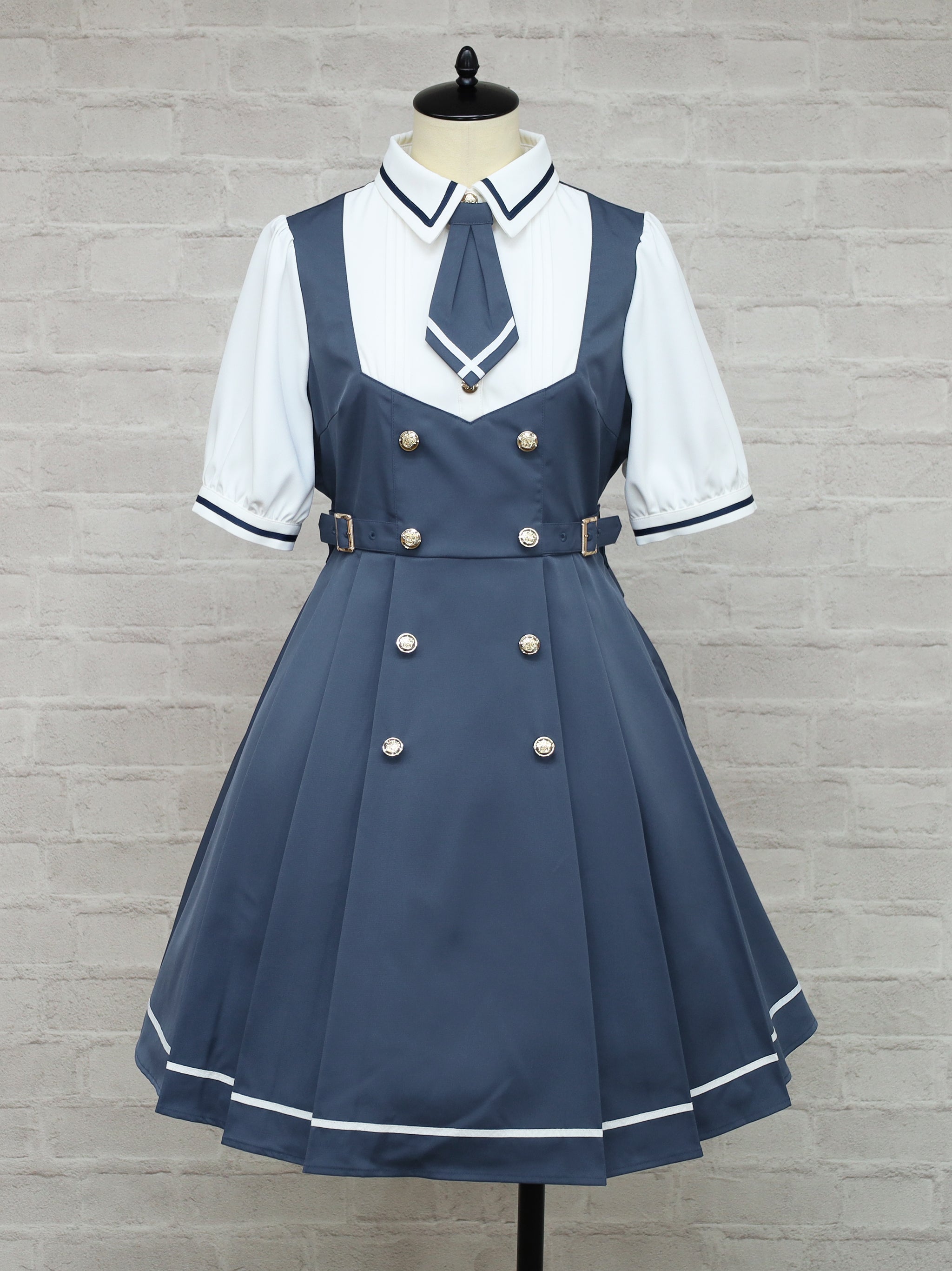 Preppy Line ネクタイ付きワンピース