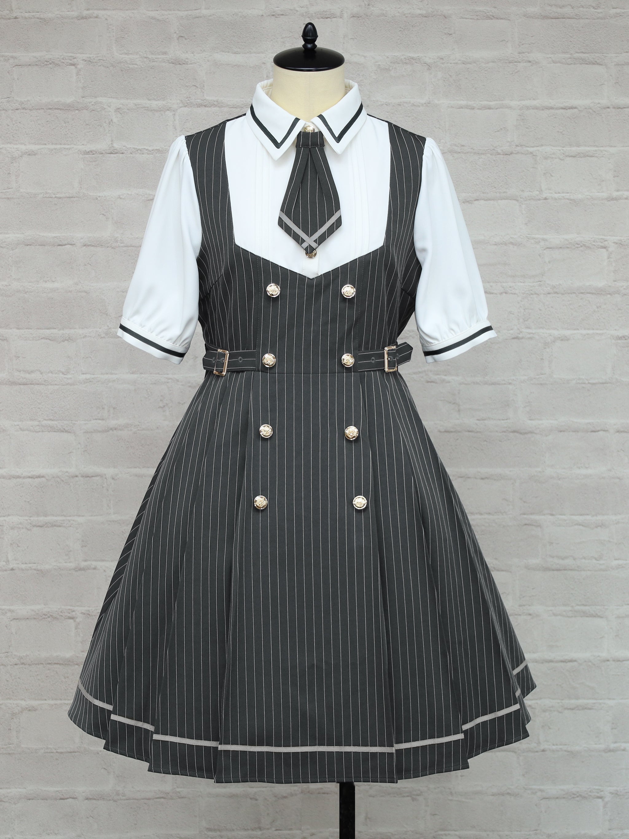 Preppy Line ネクタイ付きワンピース