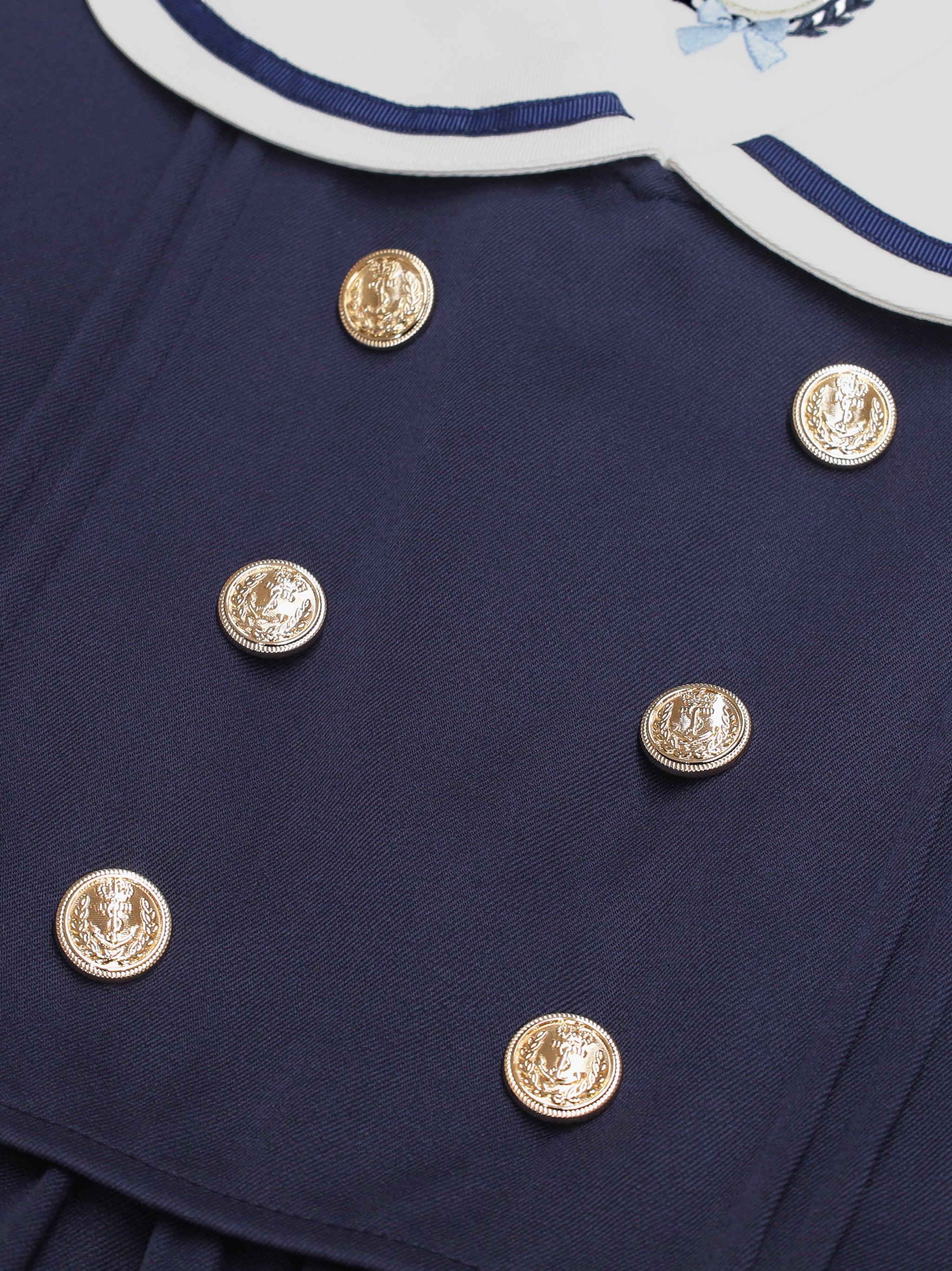 Chouchou Check セットアップ風セーラーワンピース