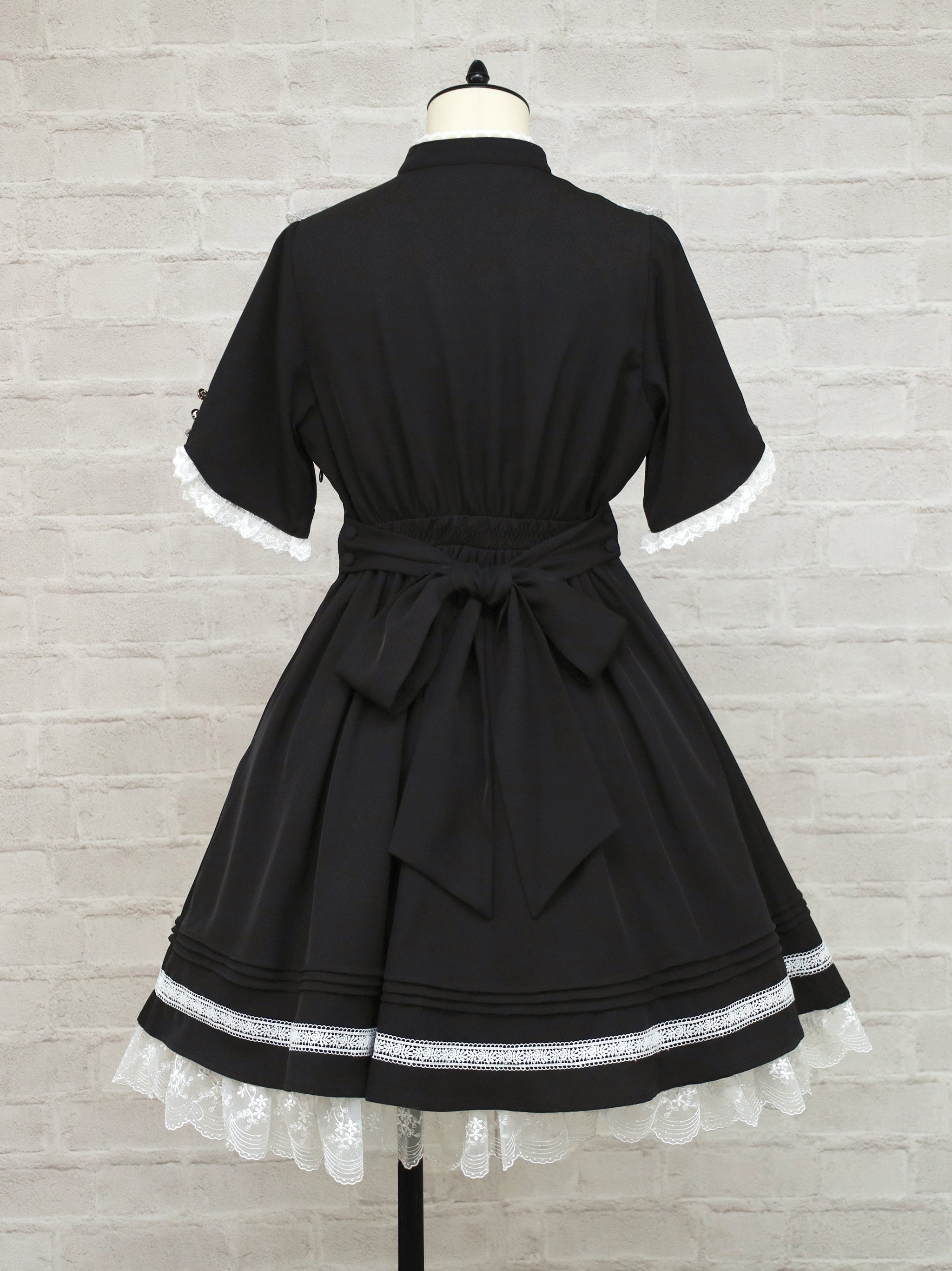 Lace Belle バイカラーワンピース