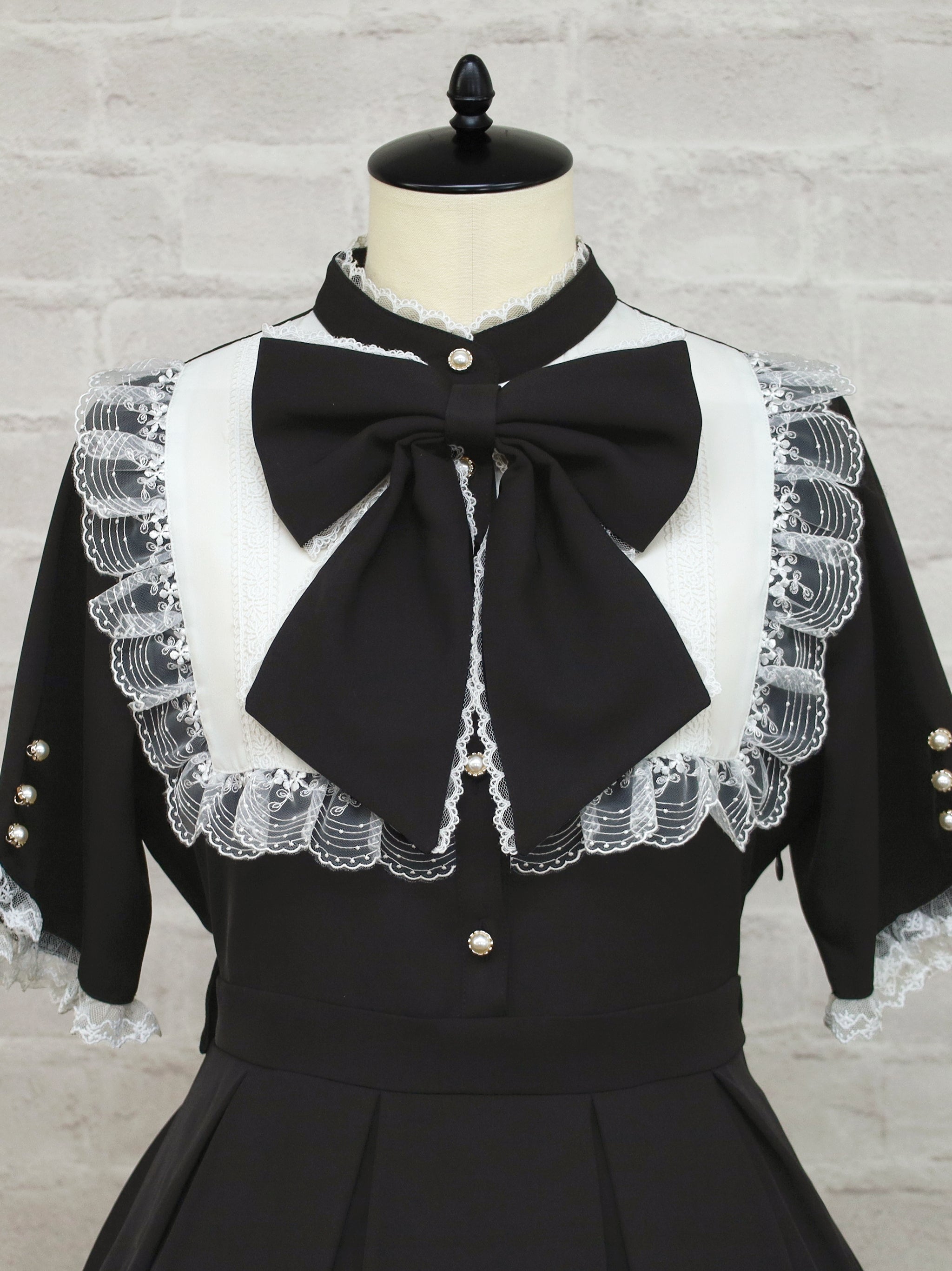 Lace Belle バイカラーワンピース