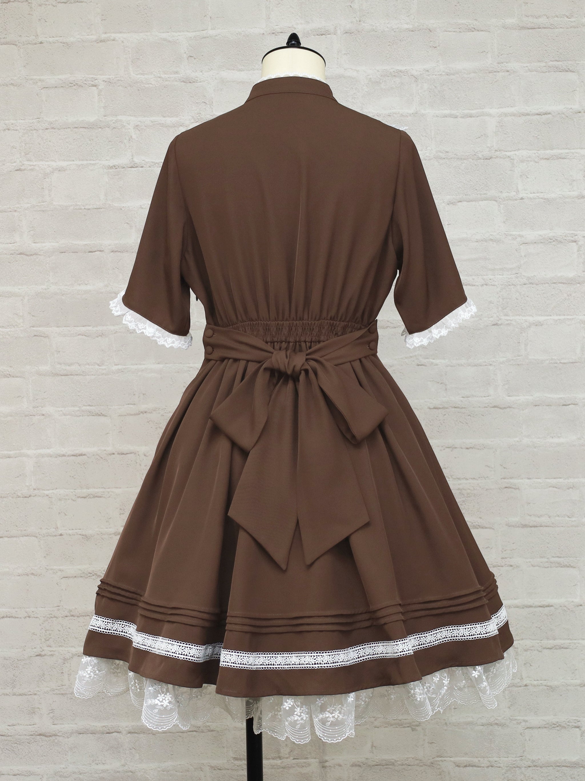 Lace Belle バイカラーワンピース