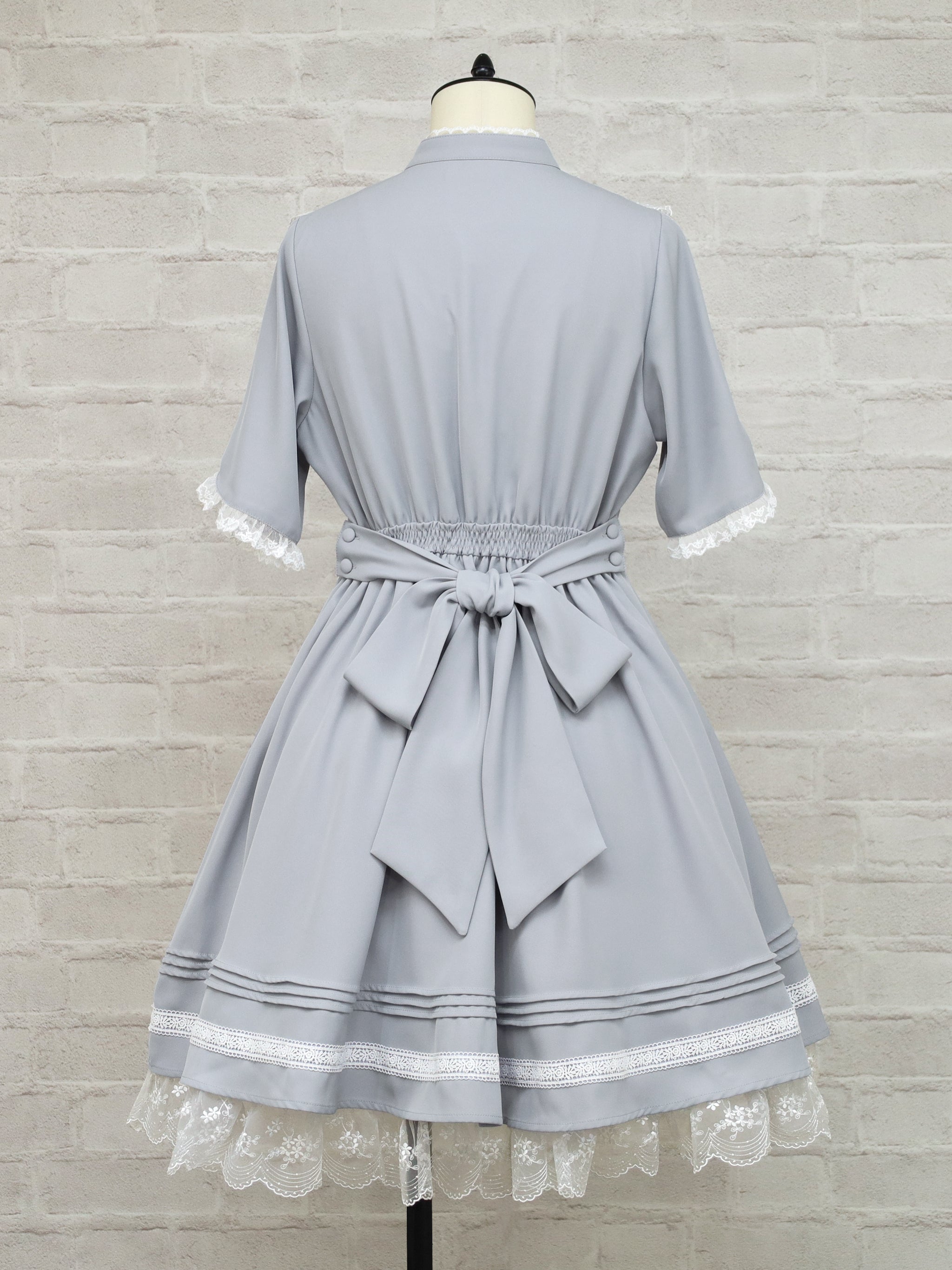Lace Belle バイカラーワンピース