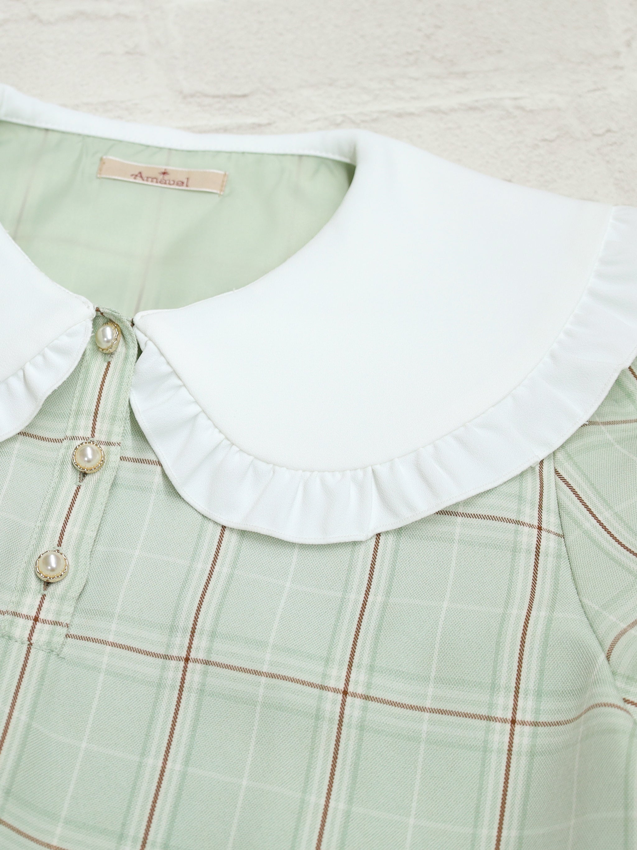 【メンバーズセール対象】Teddy Check Aラインワンピース