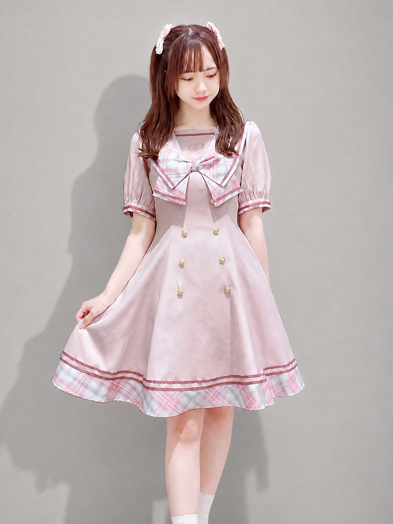 Candy Ribbon セーラーワンピース