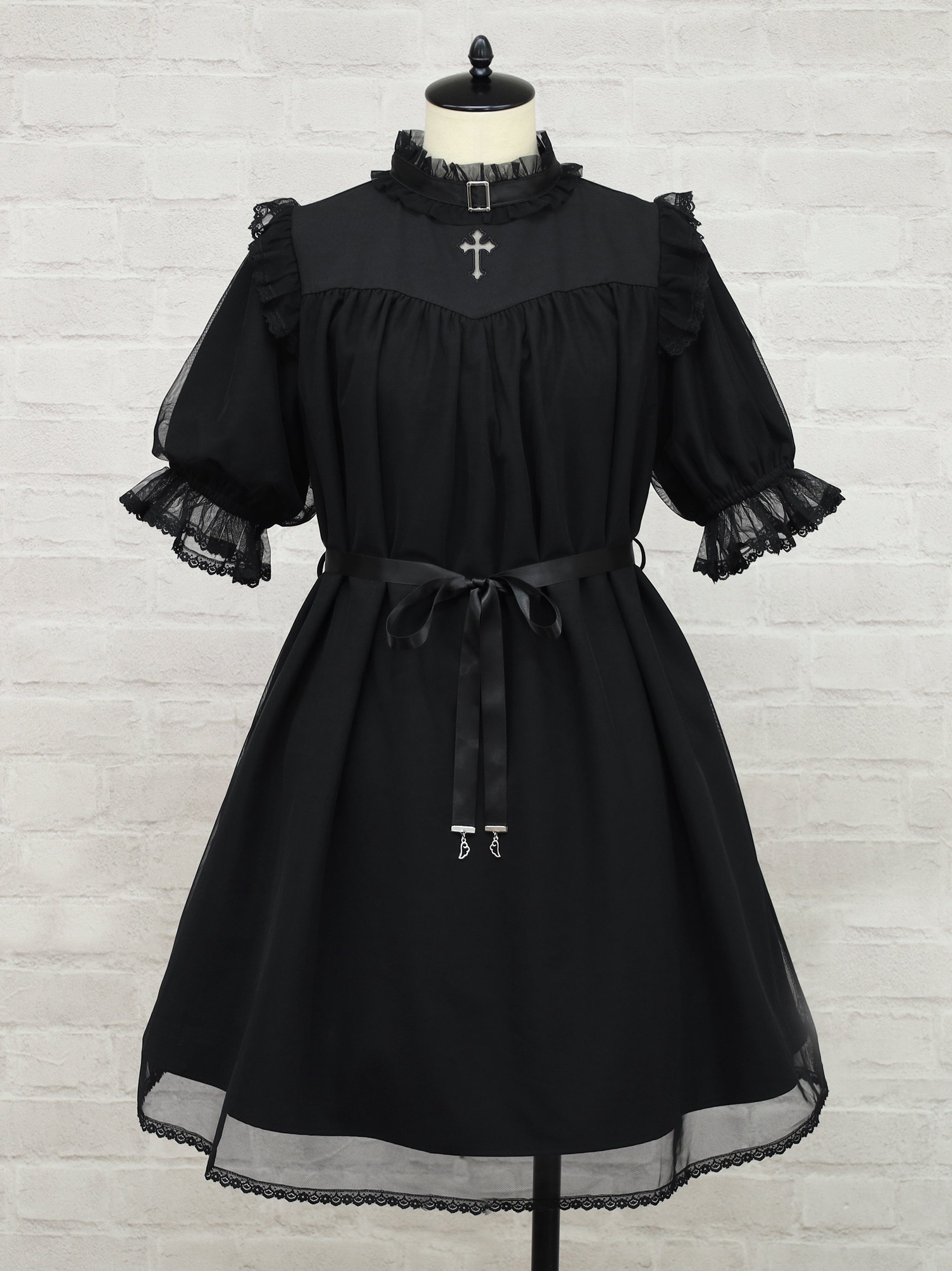 Rosary Veil Aラインワンピース ブラック(Black) FREE |Amavel(アマベル)公式サイト