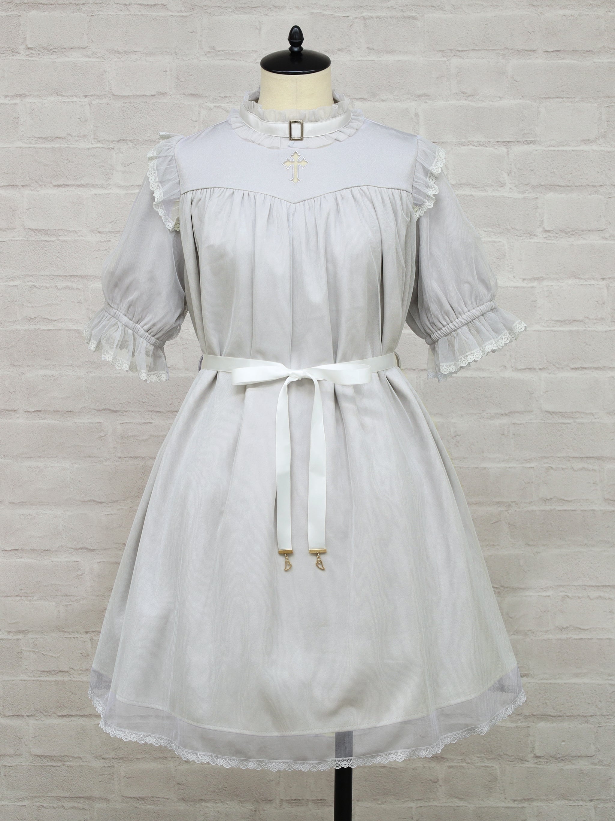 Rosary Veil Aラインワンピース グレー(Gray) FREE |Amavel(アマベル)公式サイト
