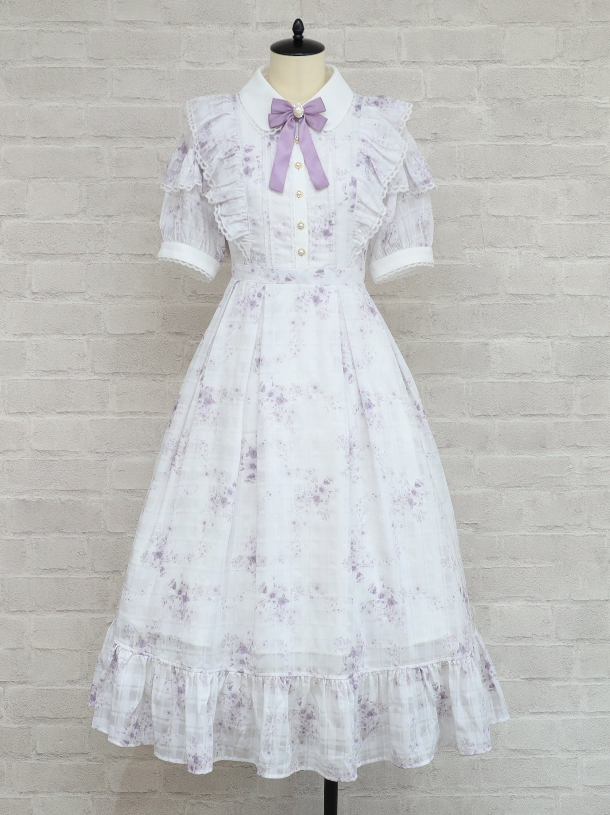 Girly Flower ロング丈ワンピース ラベンダー(Lavender) FREE |Amavel(アマベル)公式サイト