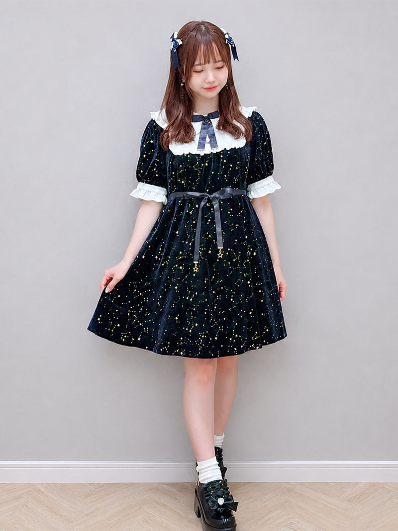 Twinkle Stellarium ベロアAラインワンピース