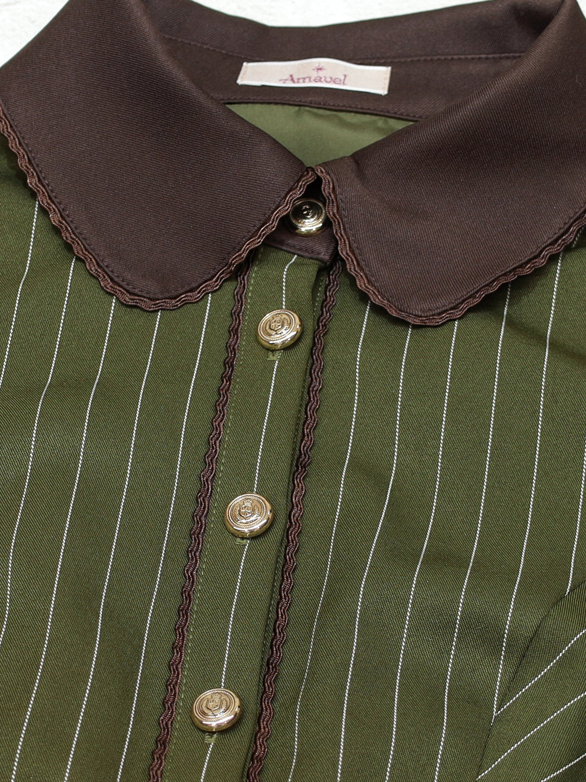 College Stripe ワンピース