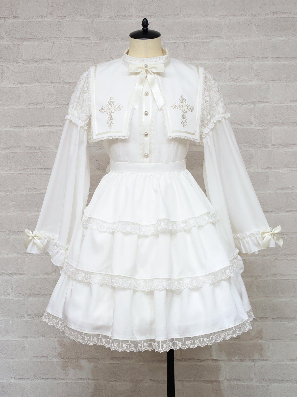 Sacred Cross レースワンピース アイボリー(Ivory) FREE |Amavel(アマベル)公式サイト