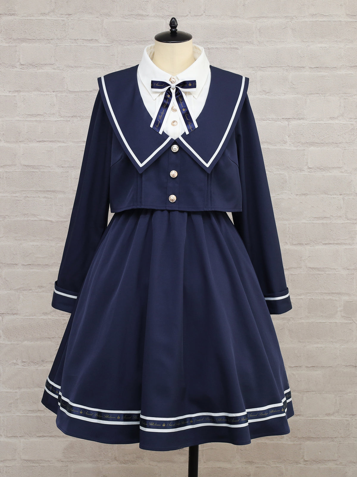 Classic Sailor セットアップ風ワンピース ネイビー(Navy) FREE |Amavel(アマベル)公式サイト