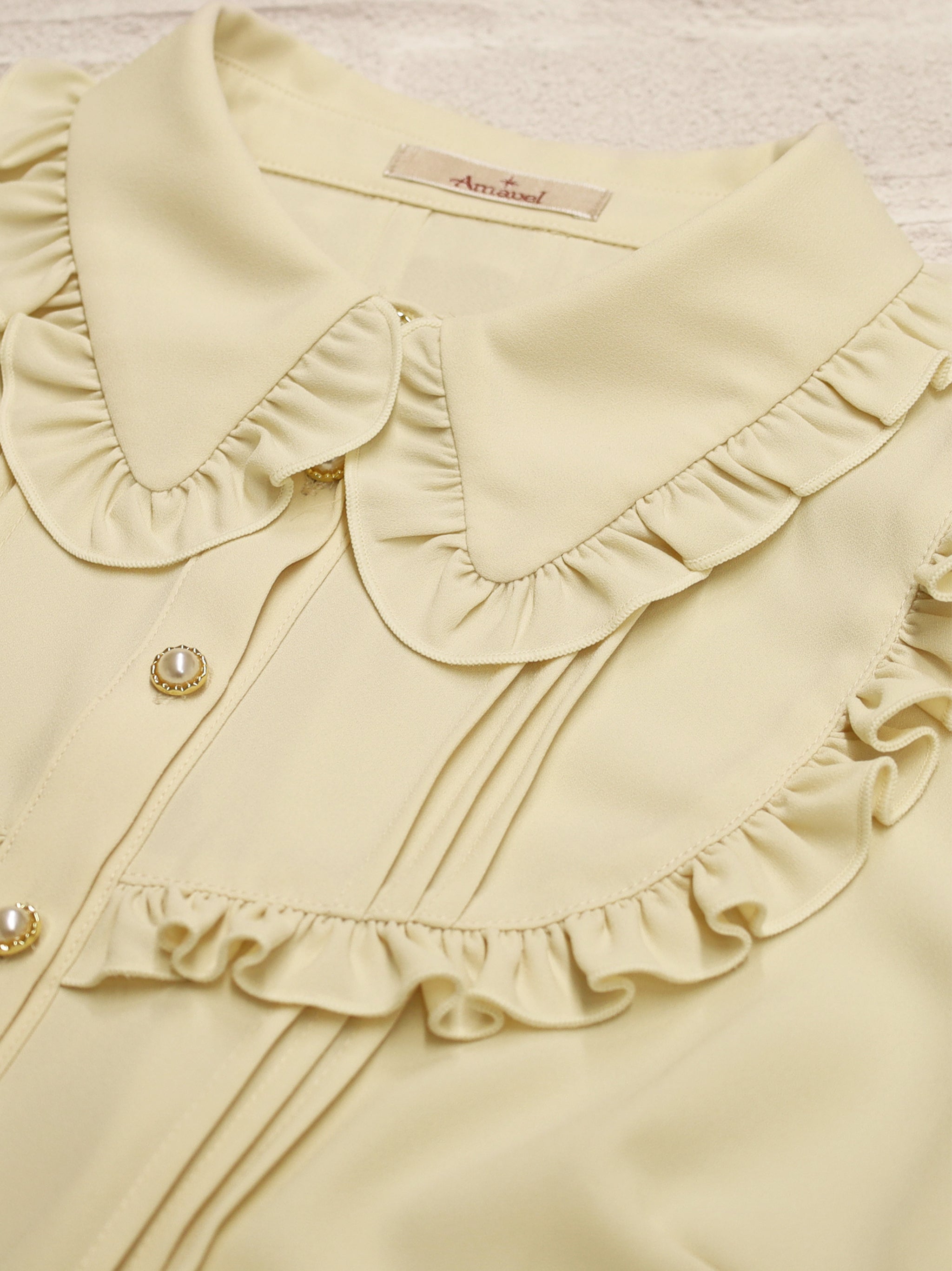 【選べるセットフェア対象】パールリボンブラウス |Amavel(アマベル)公式サイト