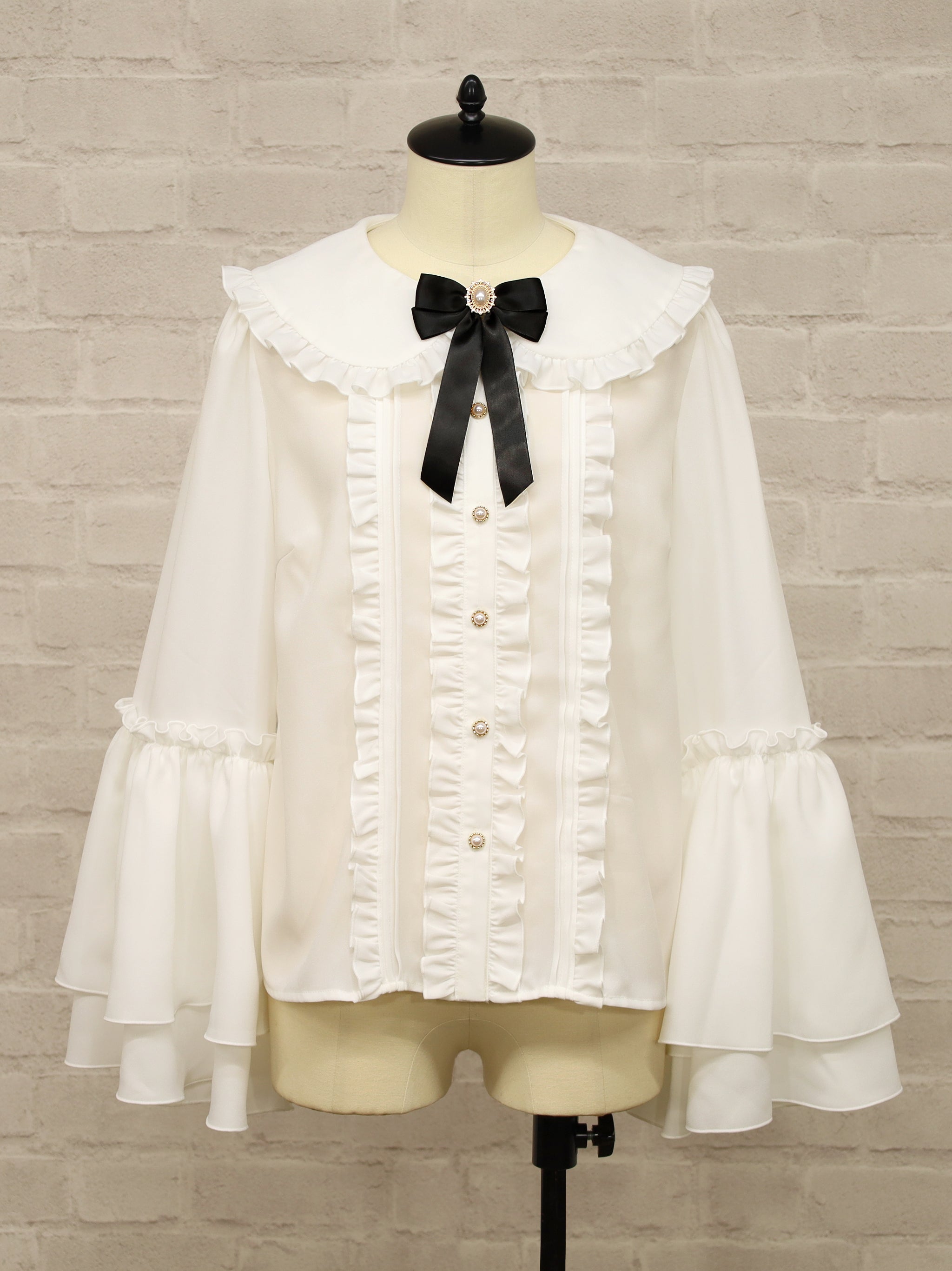 【選べるセットフェア対象】姫袖フリルブラウス アイボリー(Ivory) FREE |Amavel(アマベル)公式サイト