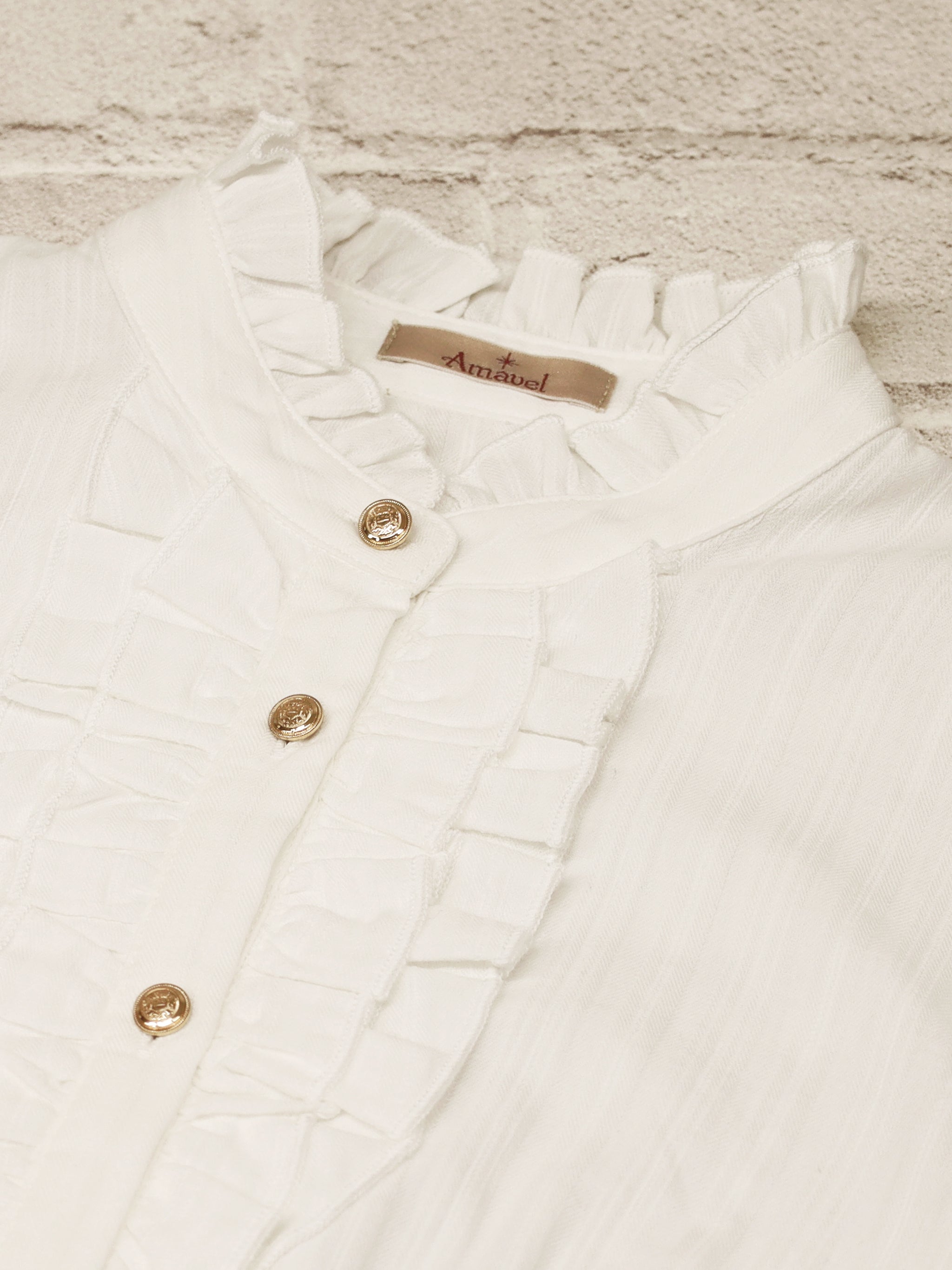 Majestic Knight フリルコットンブラウス |Amavel(アマベル)公式サイト