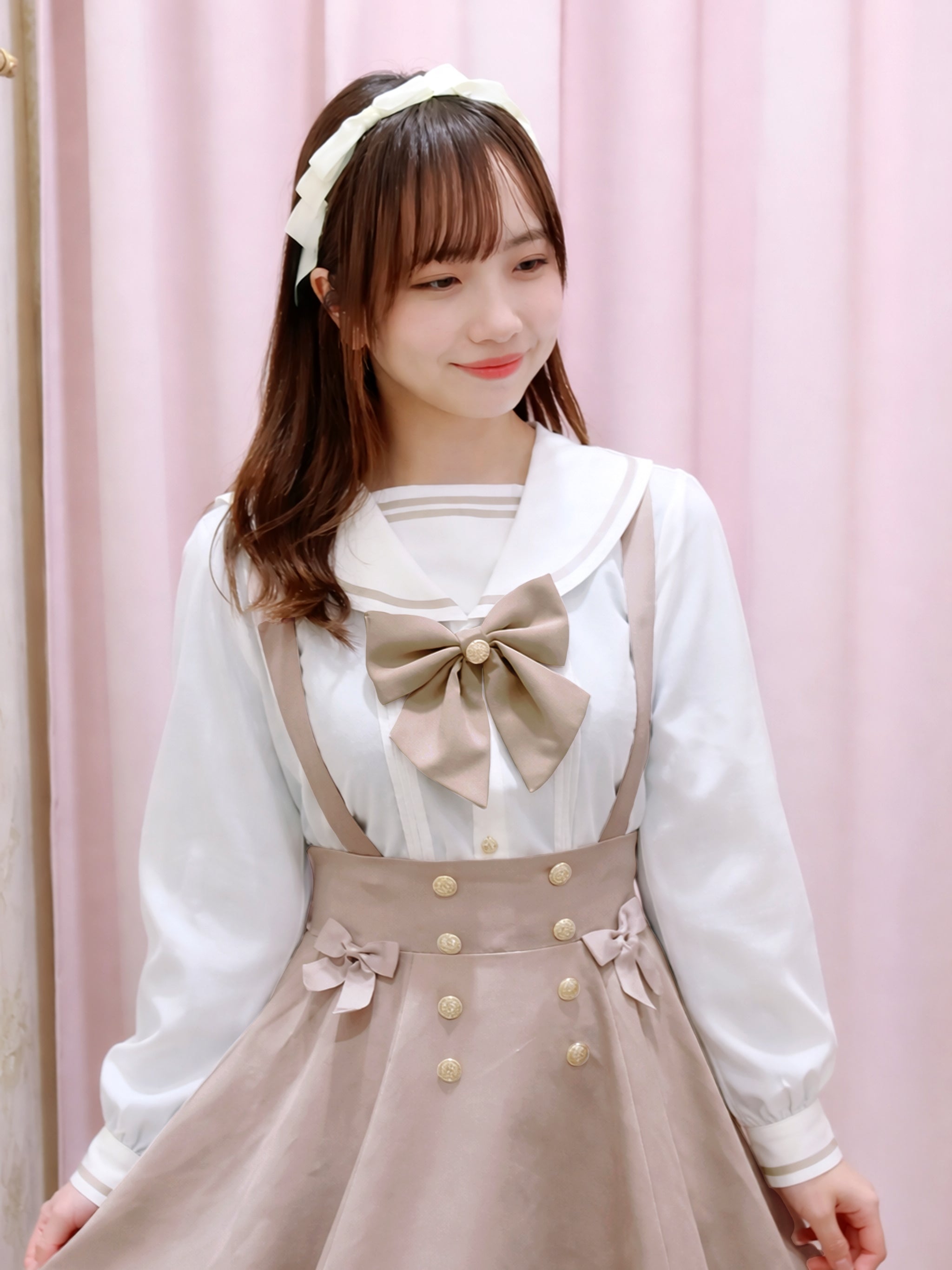 Marchen Marine セーラーブラウス ピンク(Pink) FREE |Amavel(アマベル)公式サイト