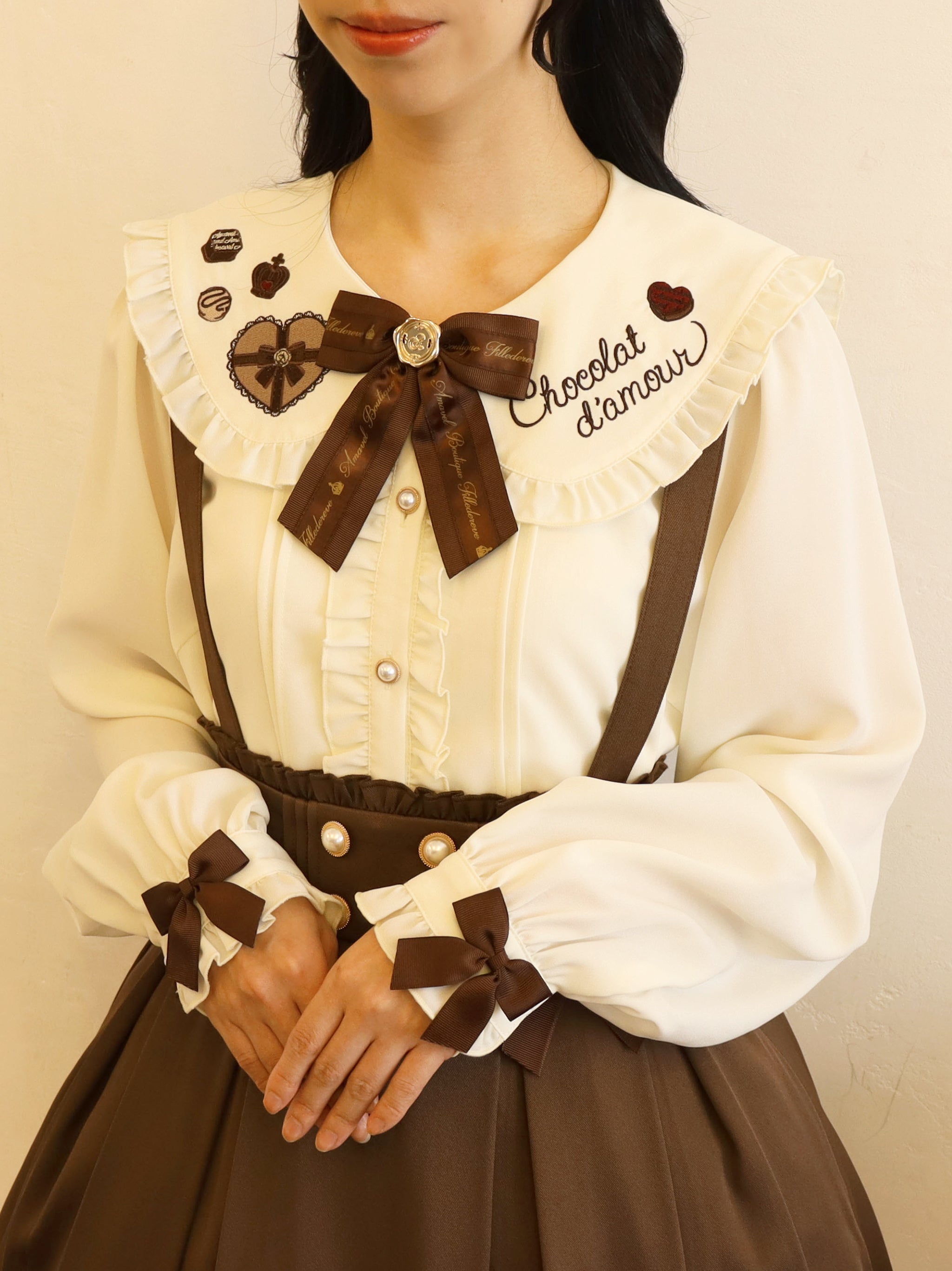 Chocolate D'amour ブラウス ブラウン(Brown) FREE |Amavel(アマベル)公式サイト