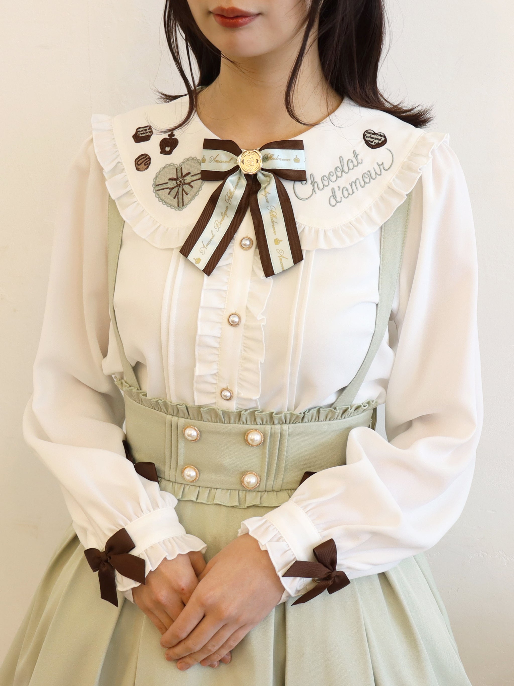 Chocolate D'amour ブラウス ミントグリーン(Mint Green) FREE |Amavel(アマベル)公式サイト