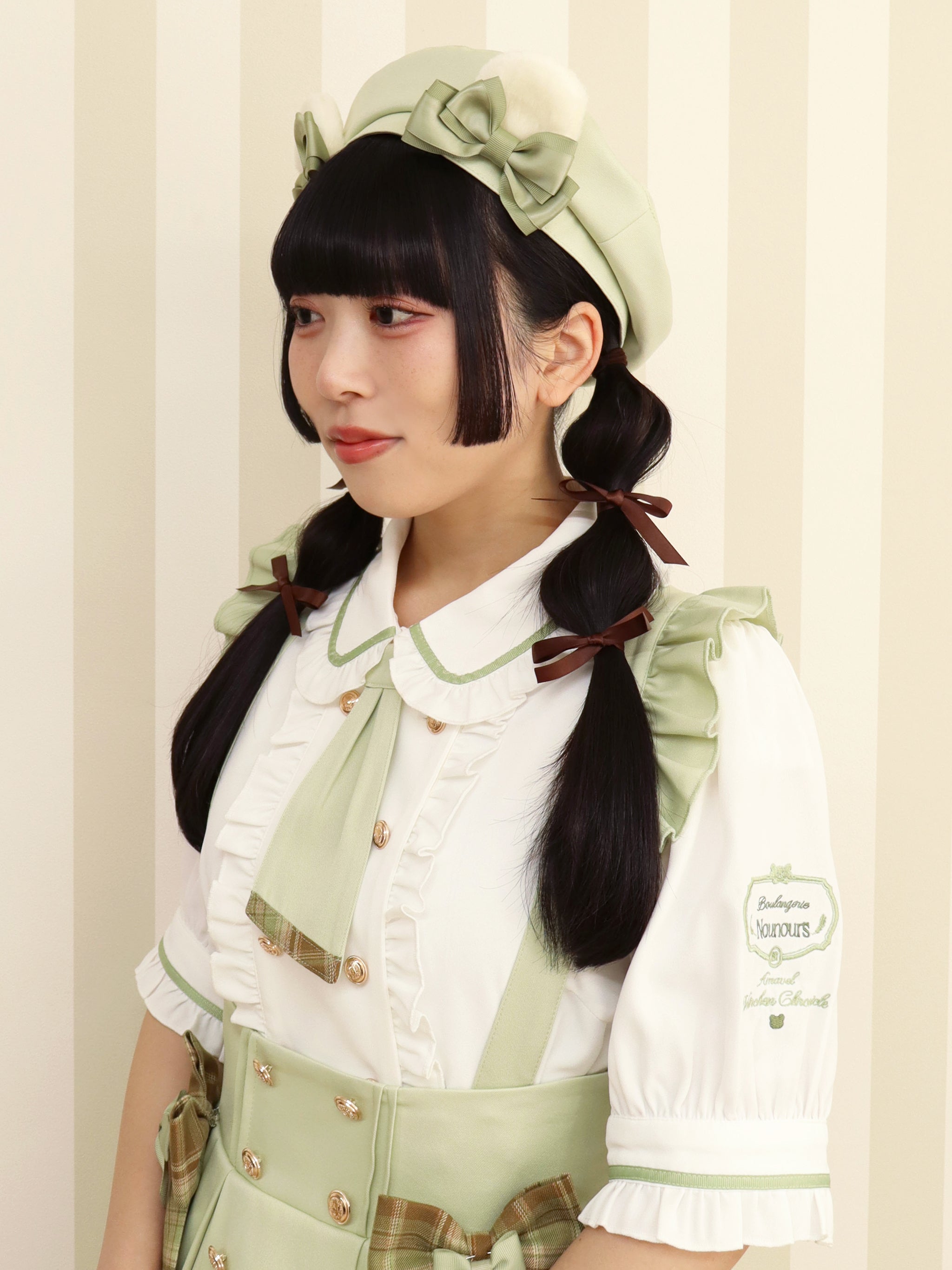 Boulangerie Nounours ブラウス ミントグリーン(Mint Green) FREE |Amavel(アマベル)公式サイト