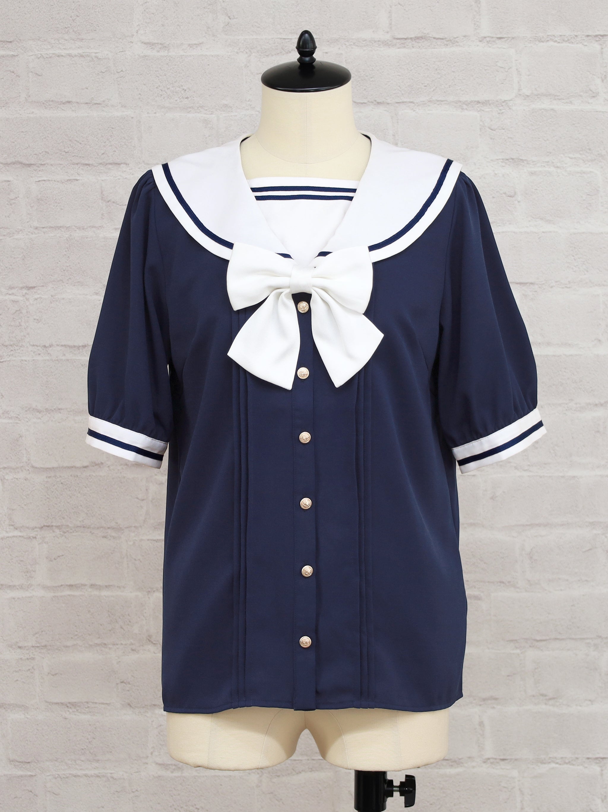 Marchen Marine 半袖セーラーブラウス ネイビー(Navy) FREE |Amavel(アマベル)公式サイト