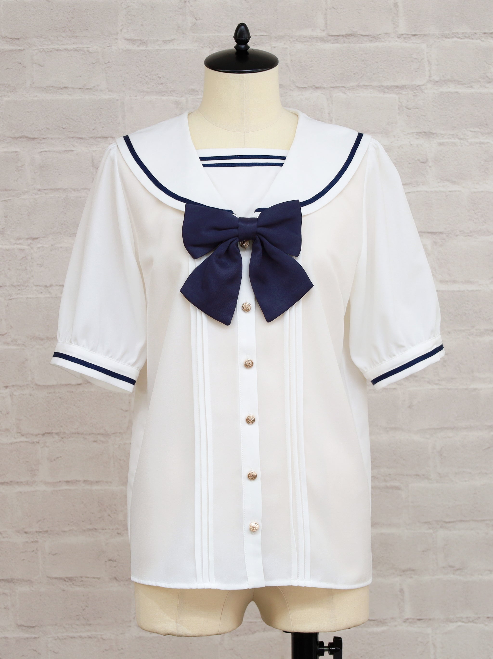 Marchen Marine 半袖セーラーブラウス アイボリー(Ivory) FREE |Amavel(アマベル)公式サイト