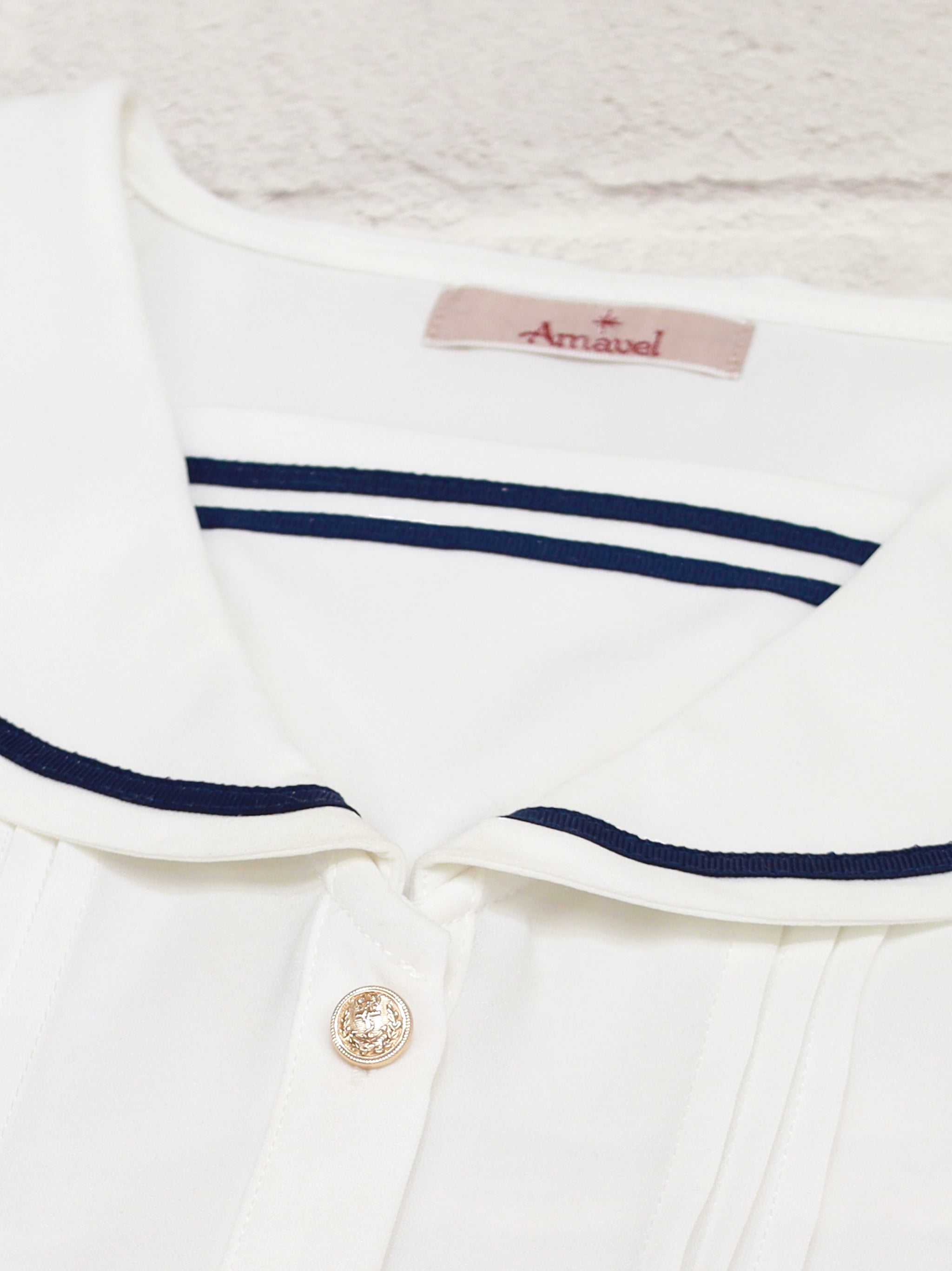 Marchen Marine 半袖セーラーブラウス |Amavel(アマベル)公式サイト