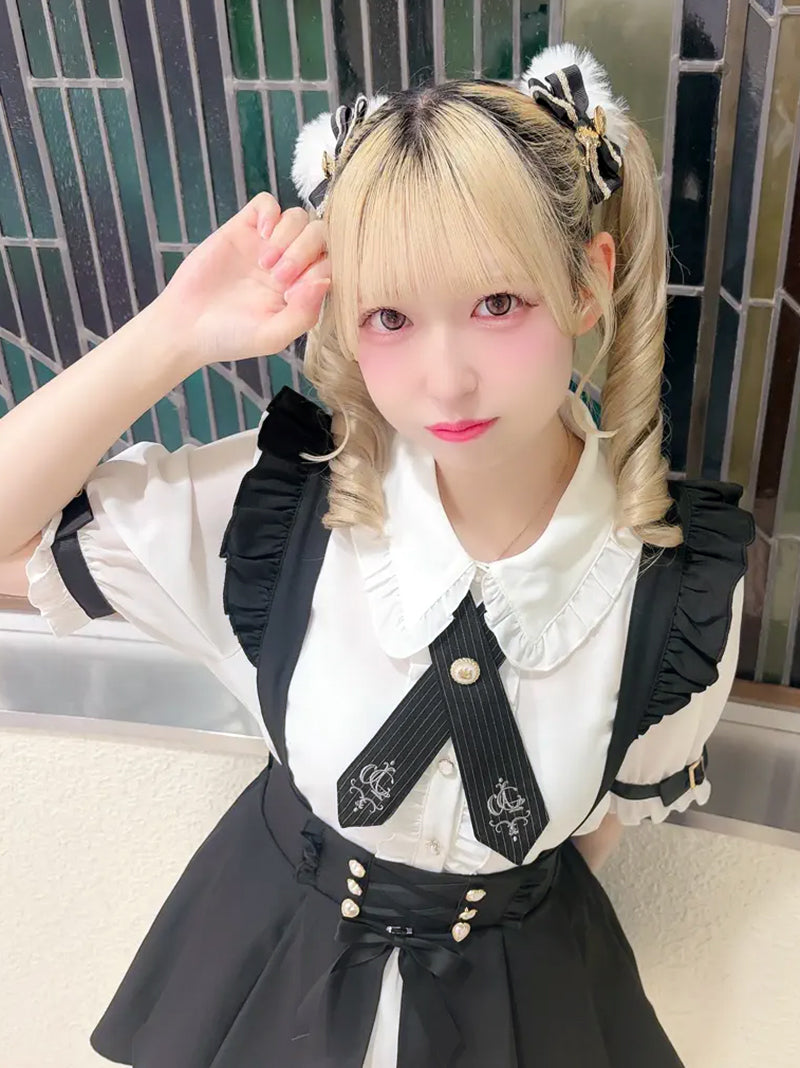 Classic Café Baristaフリルブラウス アイボリー(Ivory) FREE |Amavel(アマベル)公式サイト