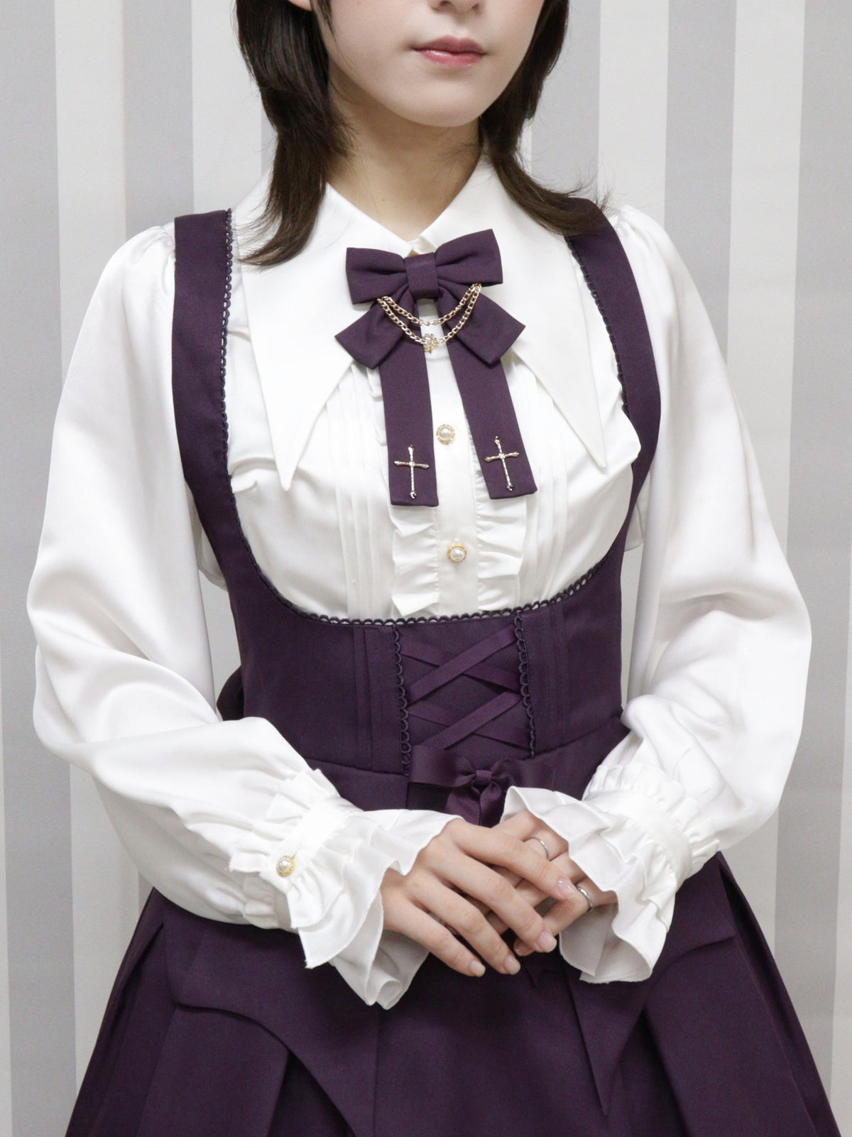 Vampire Lady フリルブラウス パープル(Purple) FREE |Amavel(アマベル)公式サイト