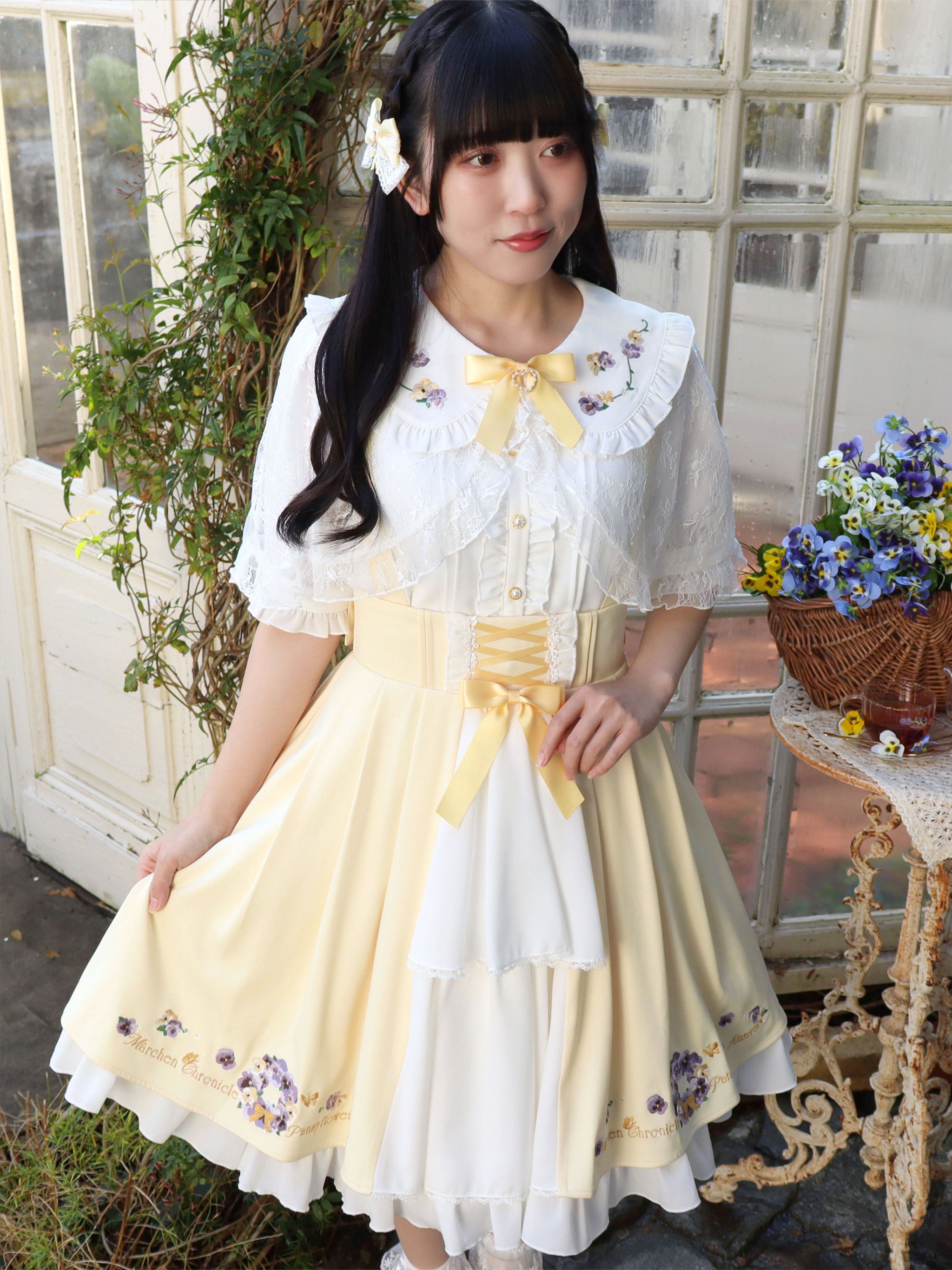 Märchen Pansy バッスルスカート イエロー(Yellow) FREE |Amavel(アマベル)公式サイト