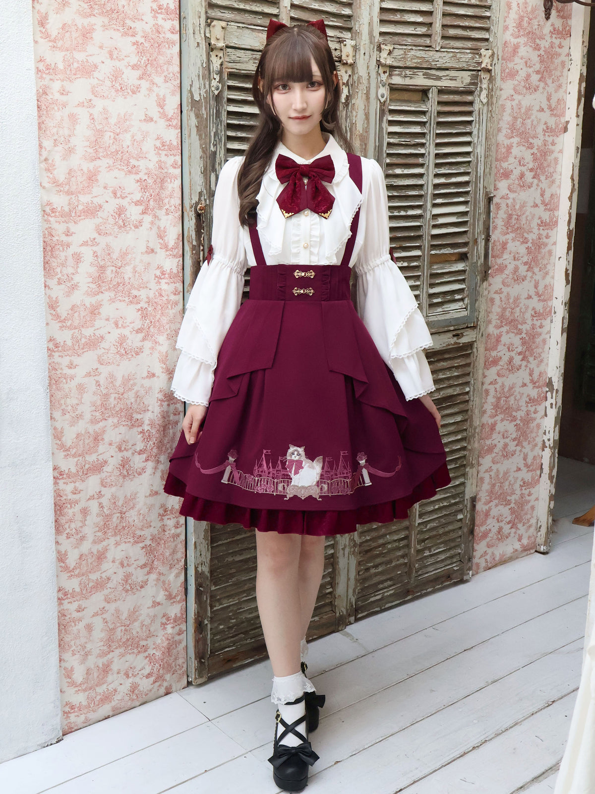 Château Minetteトレーンスカート ボルドー(Bordeaux) FREE |Amavel(アマベル)公式サイト