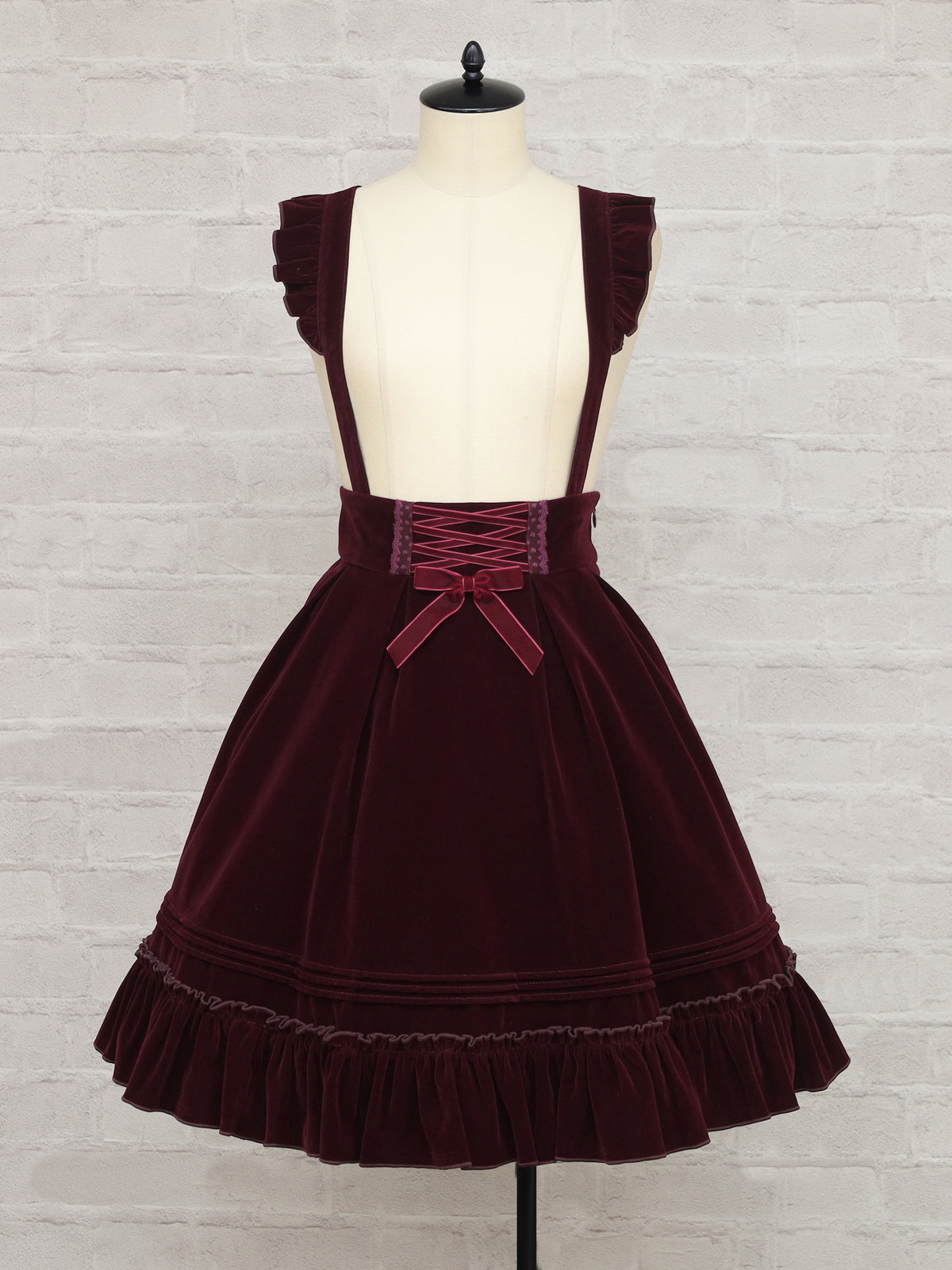 Velours Ruban フリルスカート ボルドー(Bordeaux) FREE |Amavel(アマベル)公式サイト