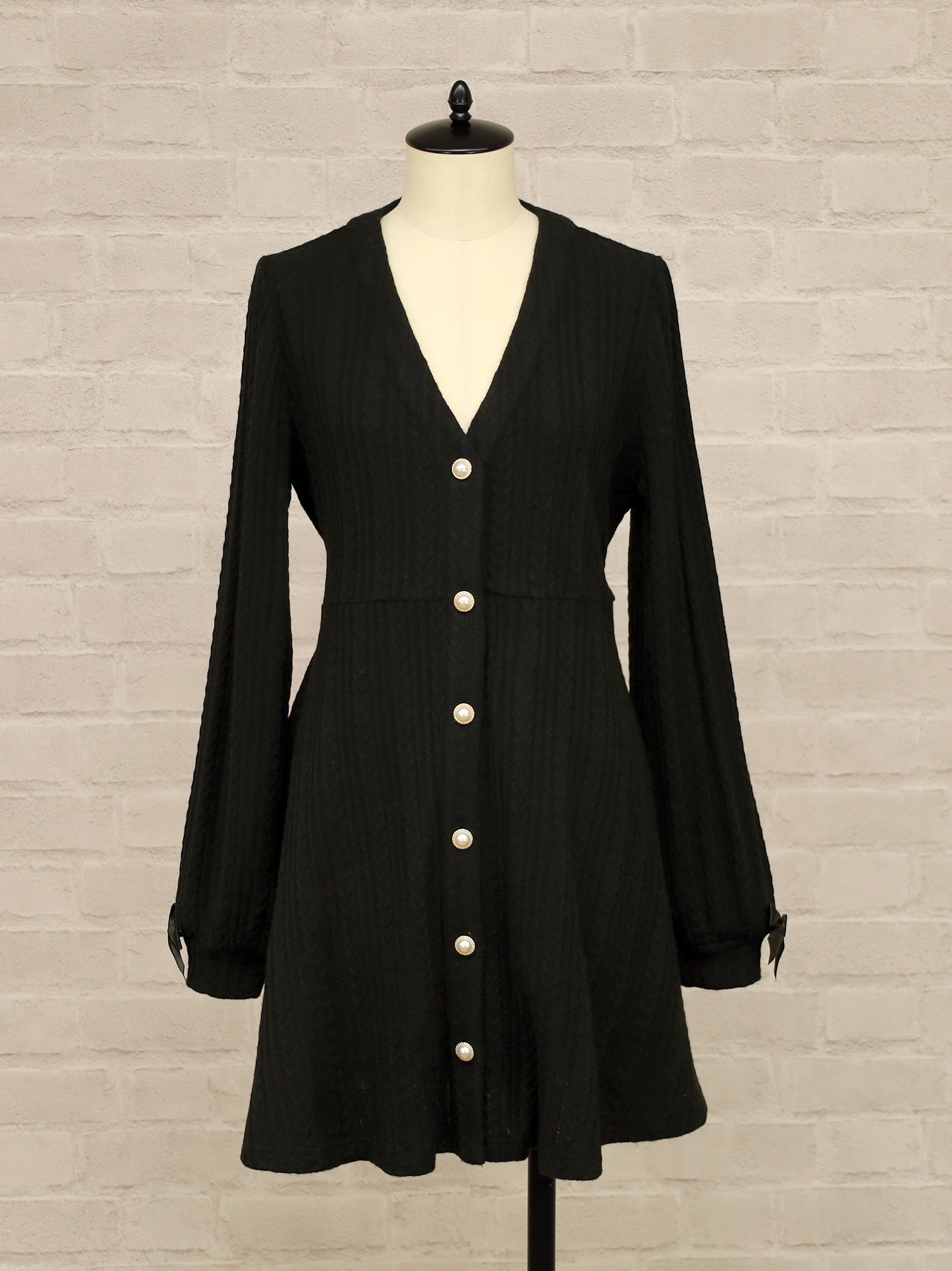 Marchen Dolly フィット&フレアカーディガン ブラック(Black) FREE |Amavel(アマベル)公式サイト