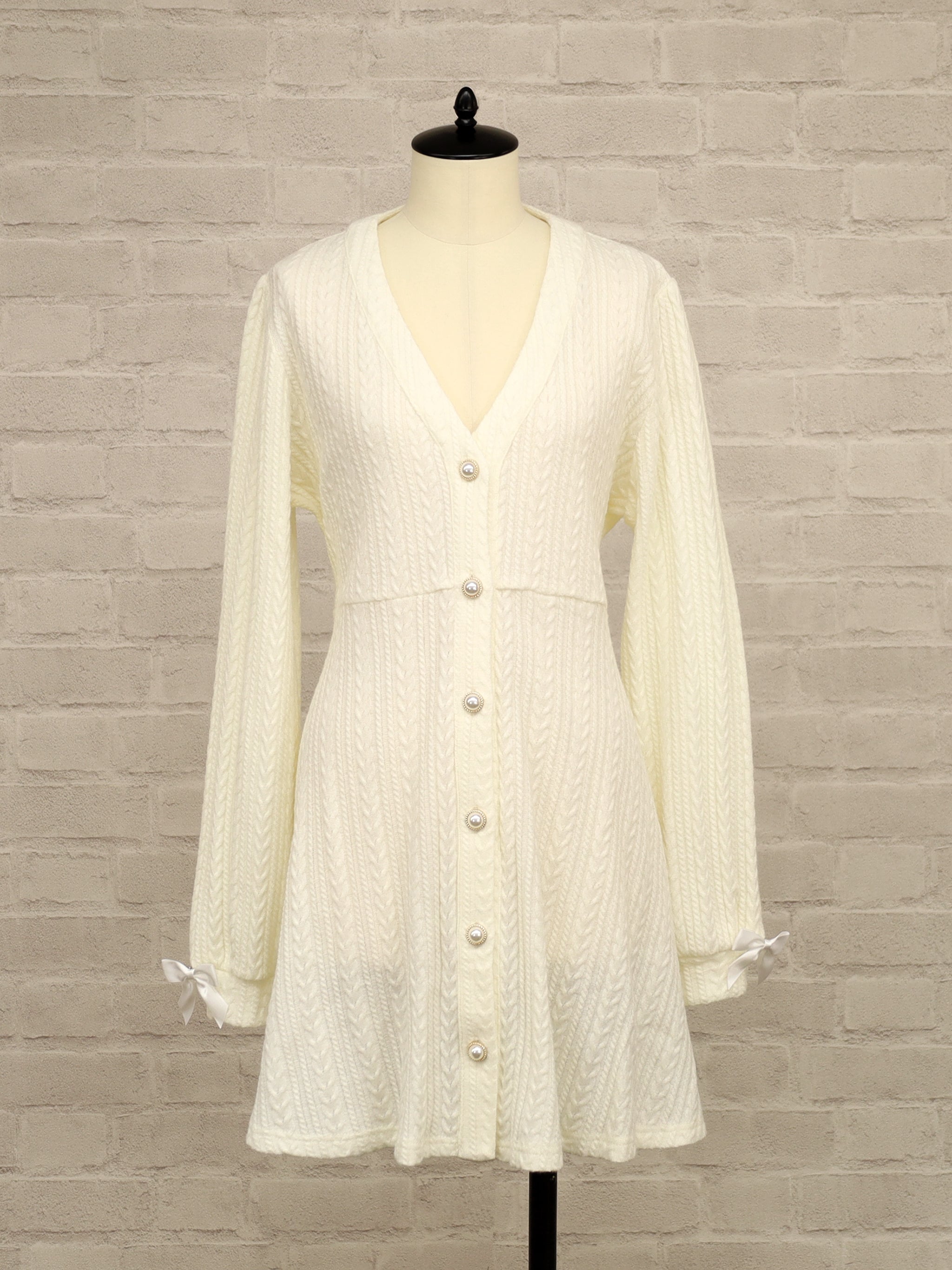 Marchen Dolly フィット&フレアカーディガン アイボリー(Ivory) FREE |Amavel(アマベル)公式サイト