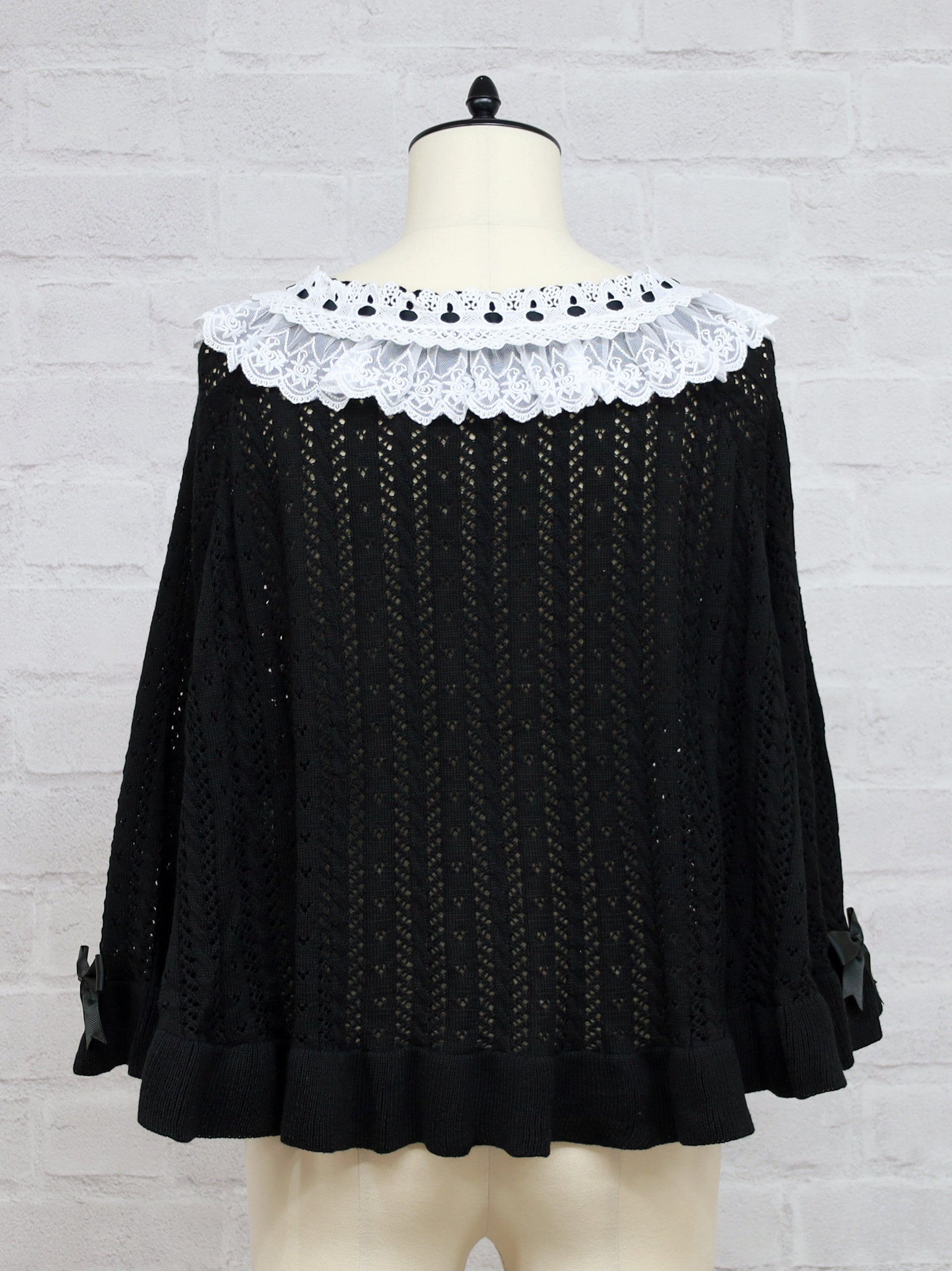 ロマンティックレースすかし編みニットポンチョ |Amavel(アマベル)公式サイト