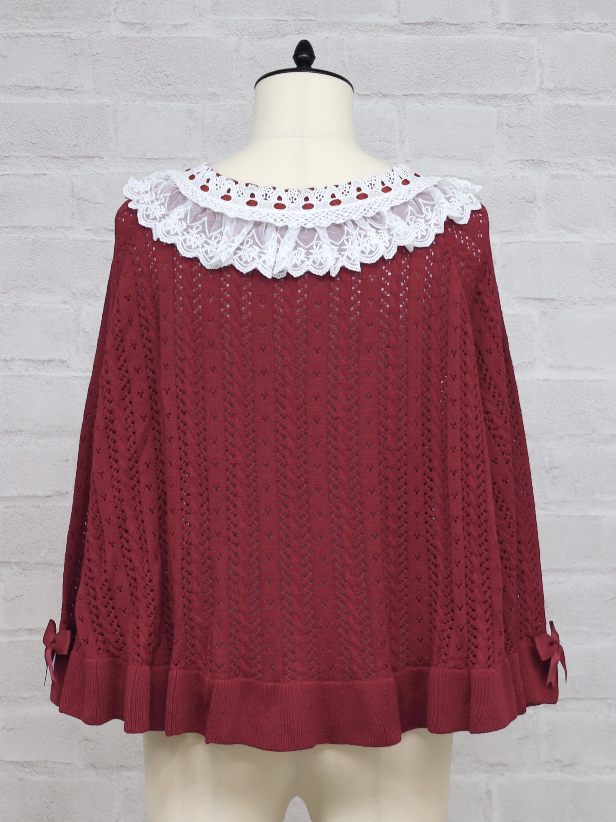 ロマンティックレースすかし編みニットポンチョ |Amavel(アマベル)公式サイト