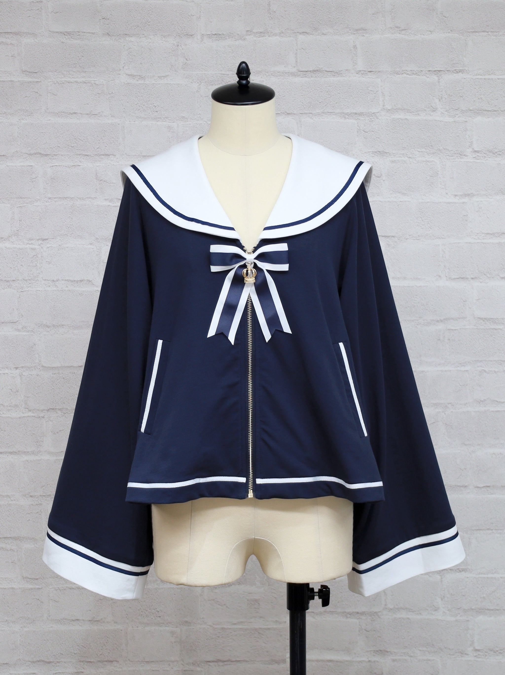 Marchen Marine セーラーポンチョパーカー ネイビー(Navy) FREE |Amavel(アマベル)公式サイト