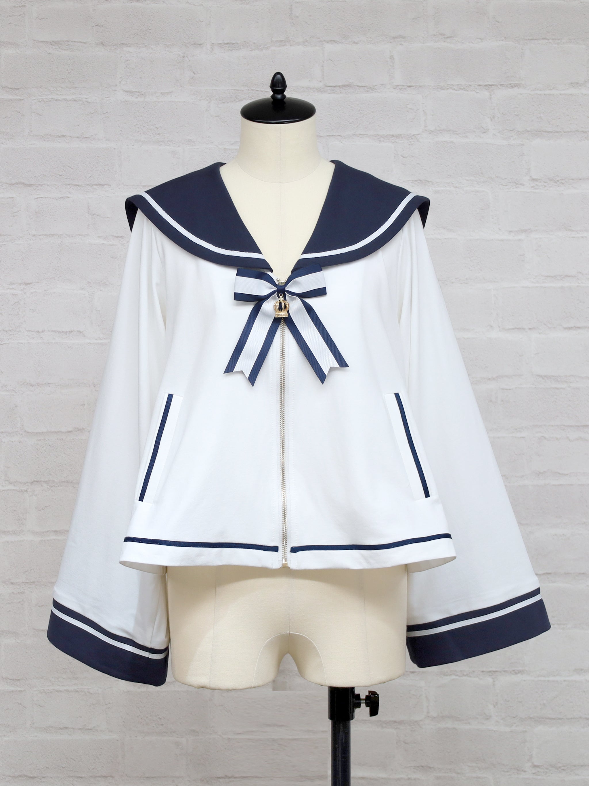 Marchen Marine セーラーポンチョパーカー アイボリー(Ivory) FREE |Amavel(アマベル)公式サイト