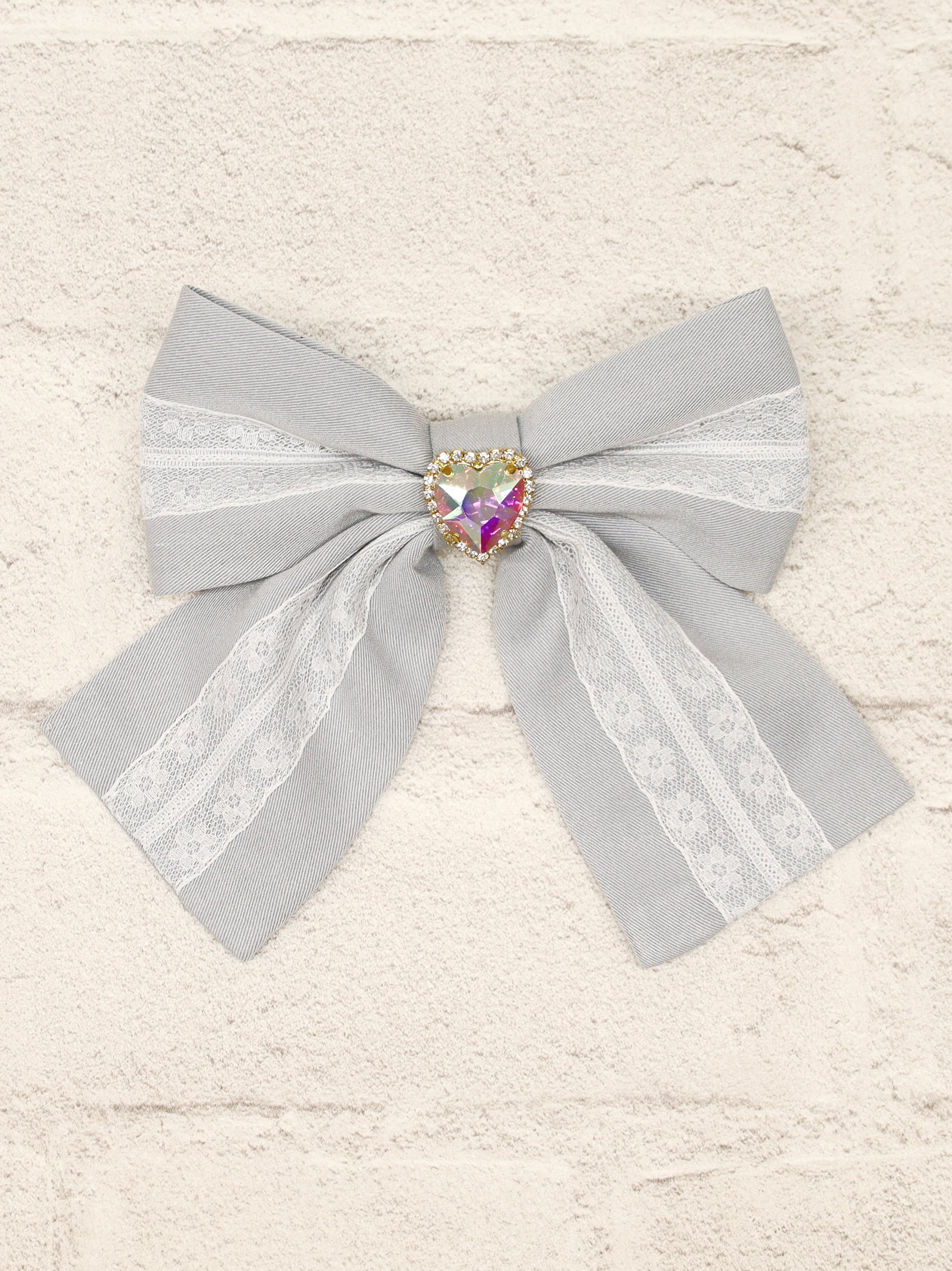 Girly Heart ビジュー付リボンブローチ |Amavel(アマベル)公式サイト