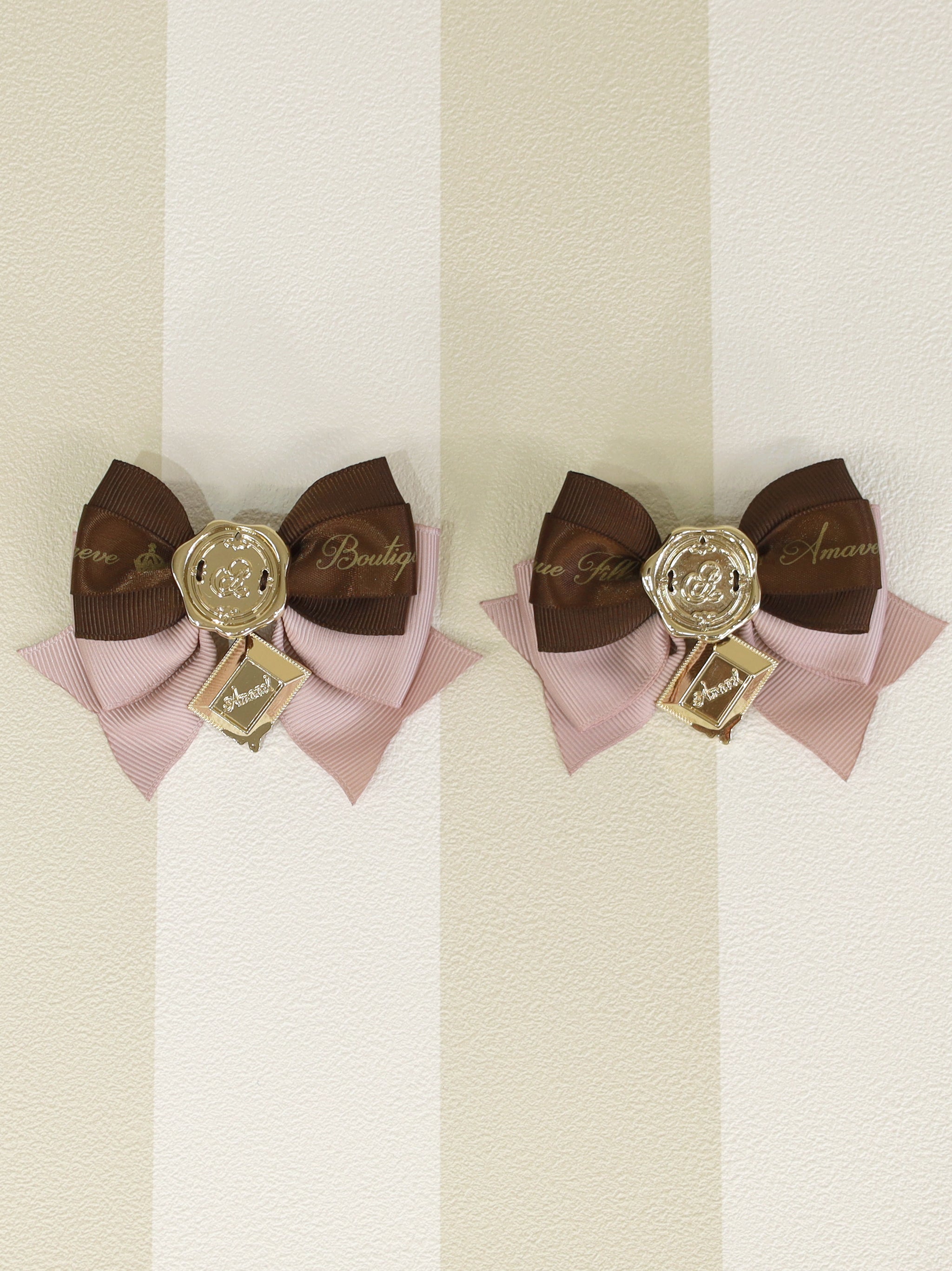 Chocolate D'amour ダブルリボンクリップ |Amavel(アマベル)公式サイト