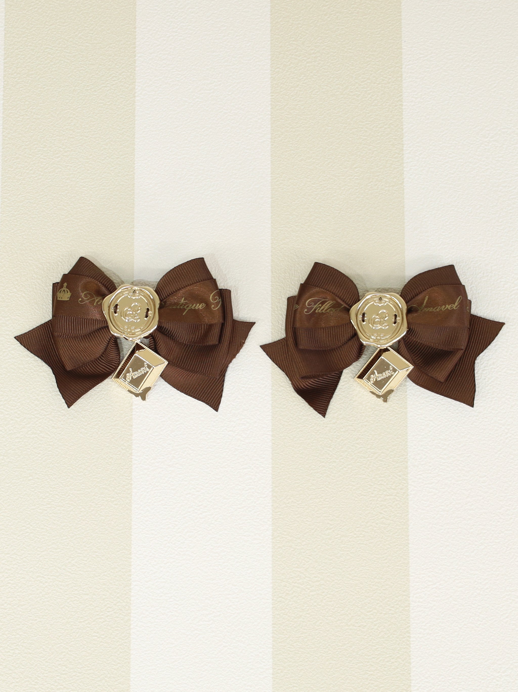 Chocolate D'amour ダブルリボンクリップ |Amavel(アマベル)公式サイト