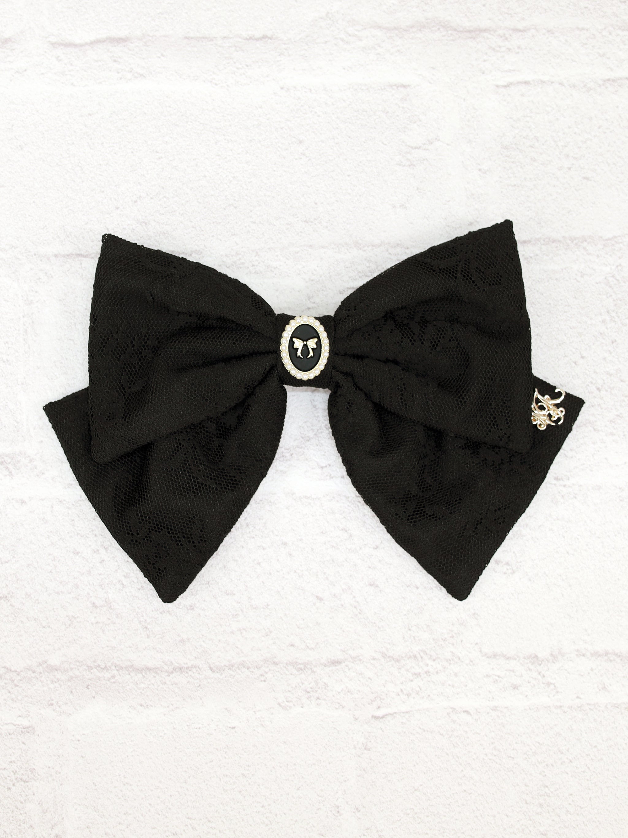 リボンパーツ付レースリボンバレッタ |Amavel(アマベル)公式サイト