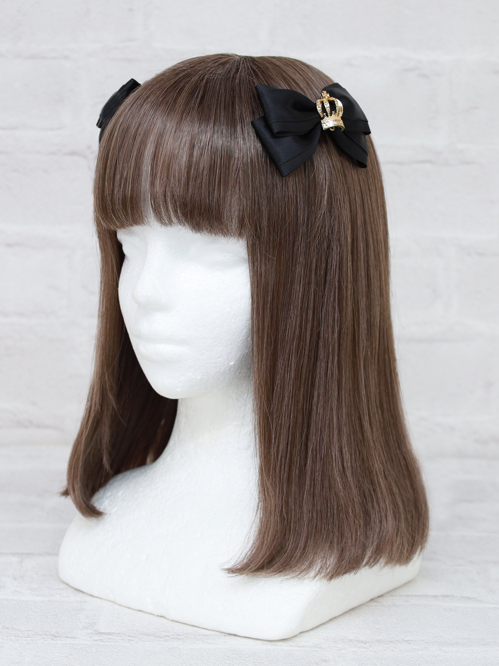 Royal Emblem ダブルリボンクリップ ブラック(Black) FREE |Amavel(アマベル)公式サイト